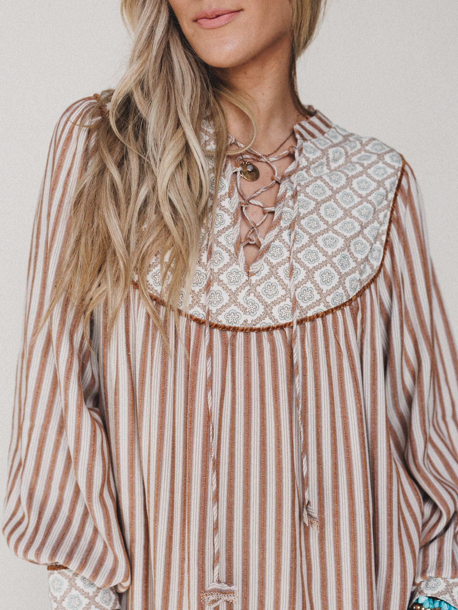 Amber Dress - Almond Stripe - Image 4