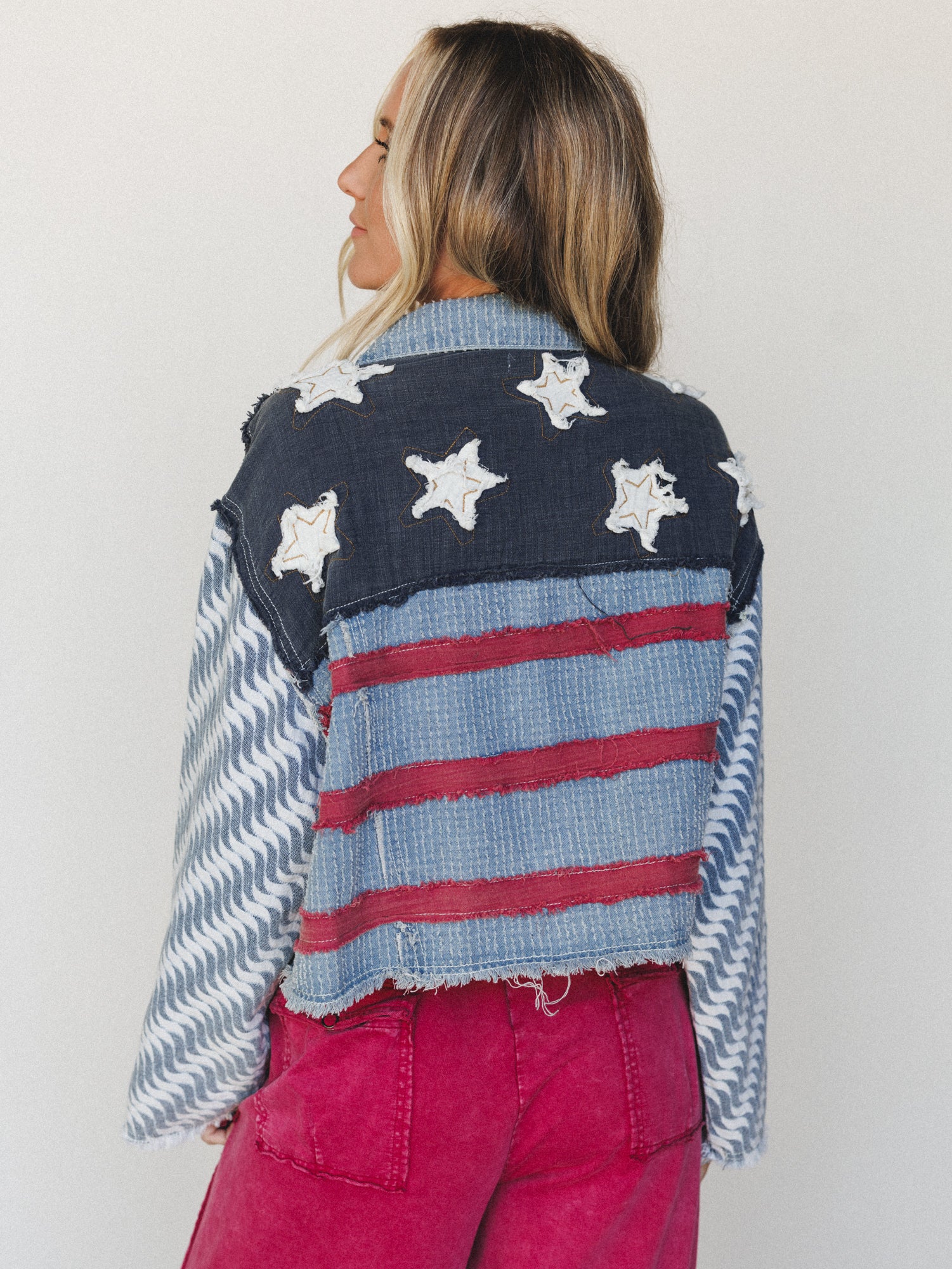 American Pride Jacket - Denim Multi - Image 2