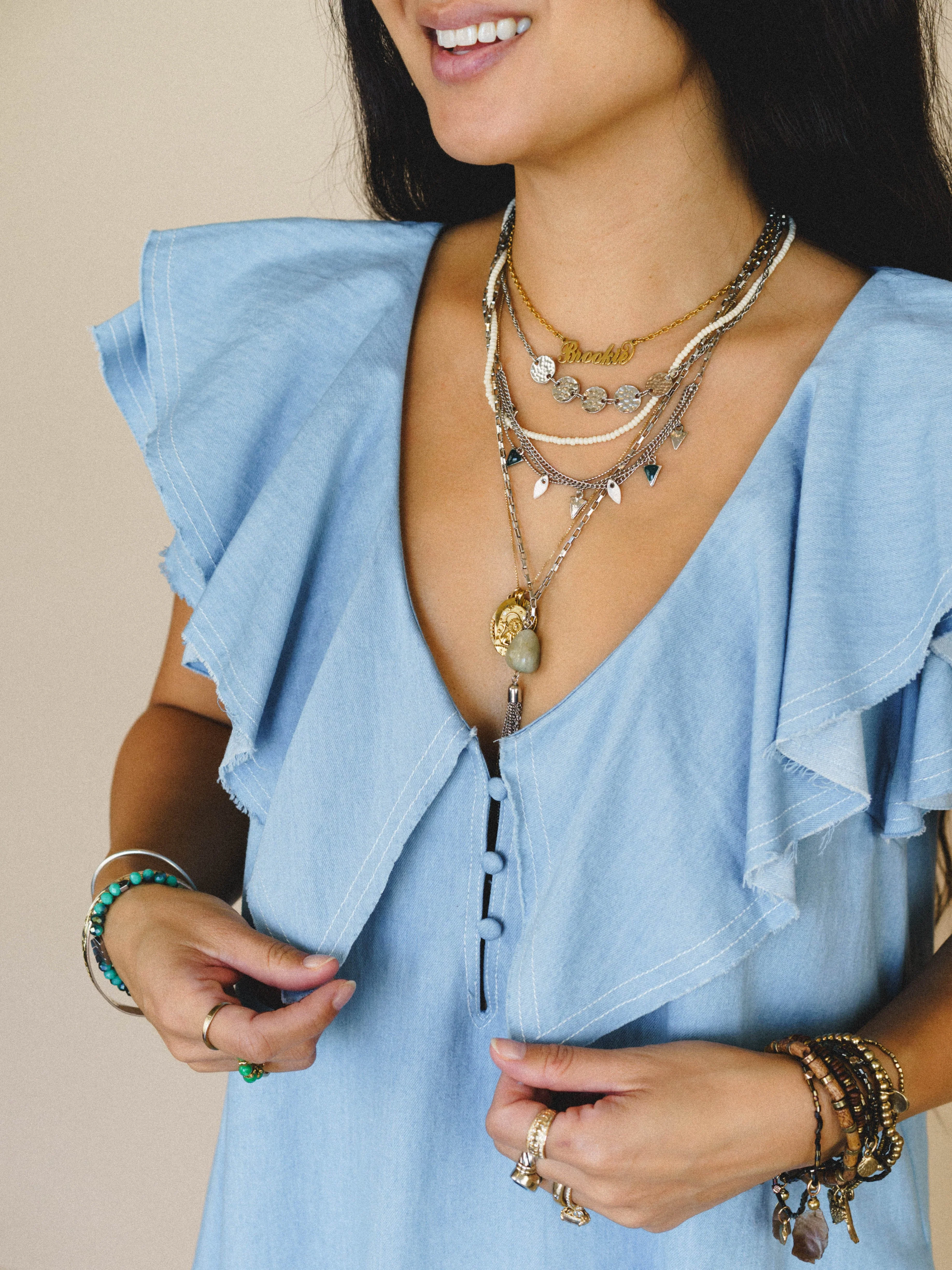 Art of Love Dress - Light Denim - Image 3