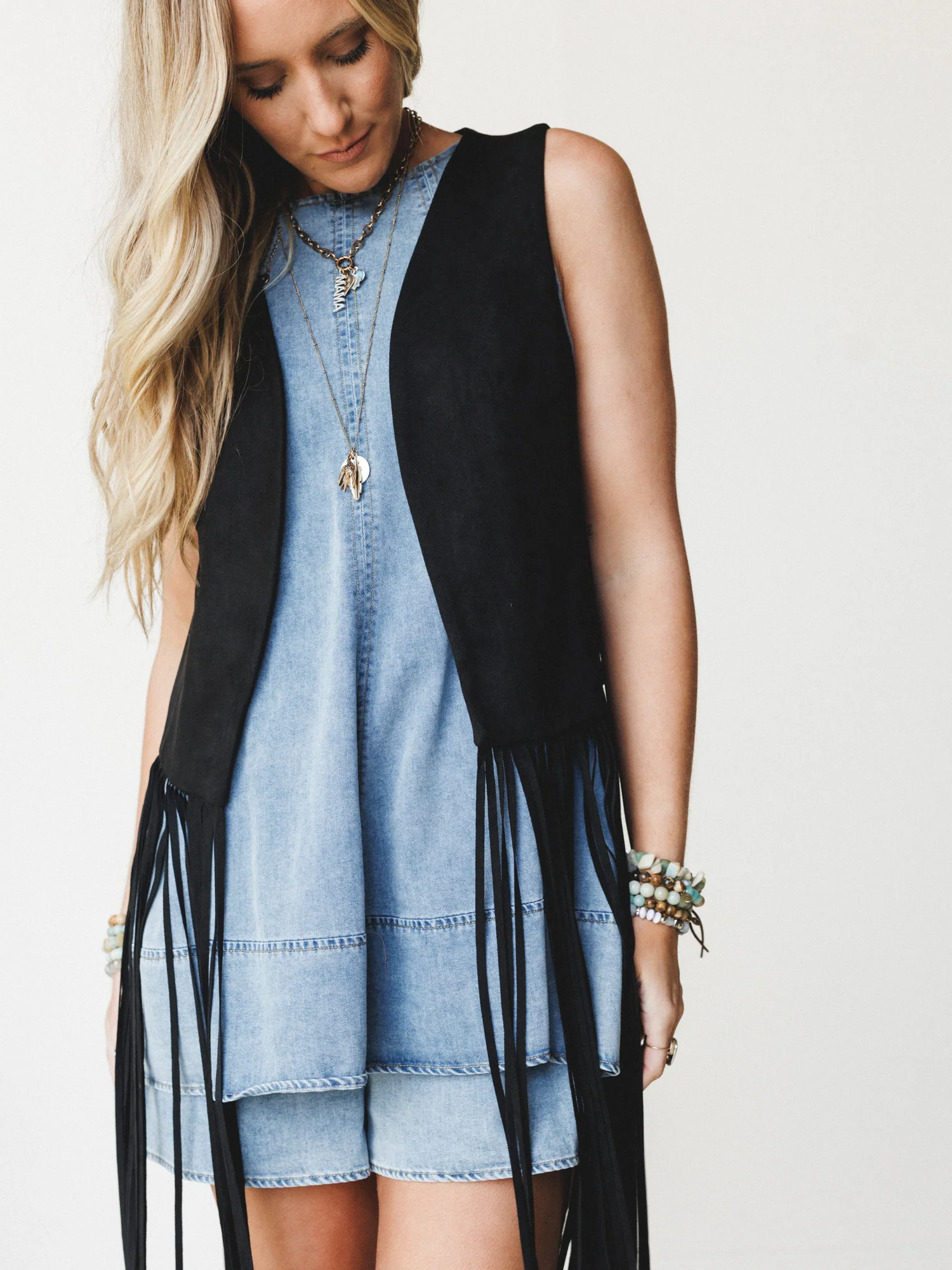 Beat Goes On Romper - Chambray - Image 7