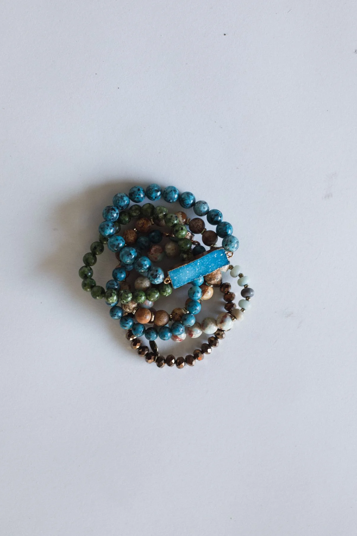 Blue Lagoon Bracelet Set - Blue - Image 2