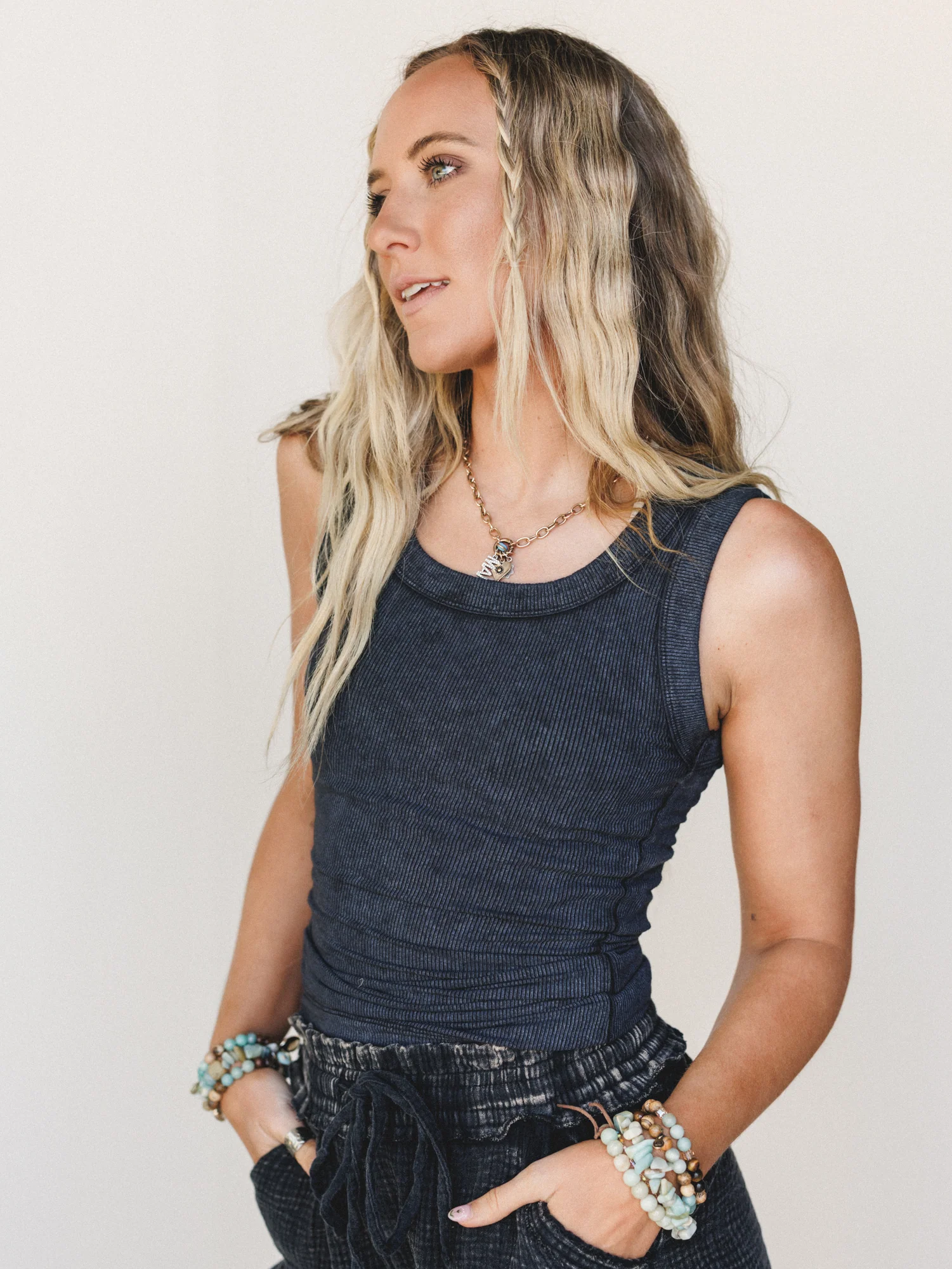 Boardwalk Tank Top - Black - Image 2