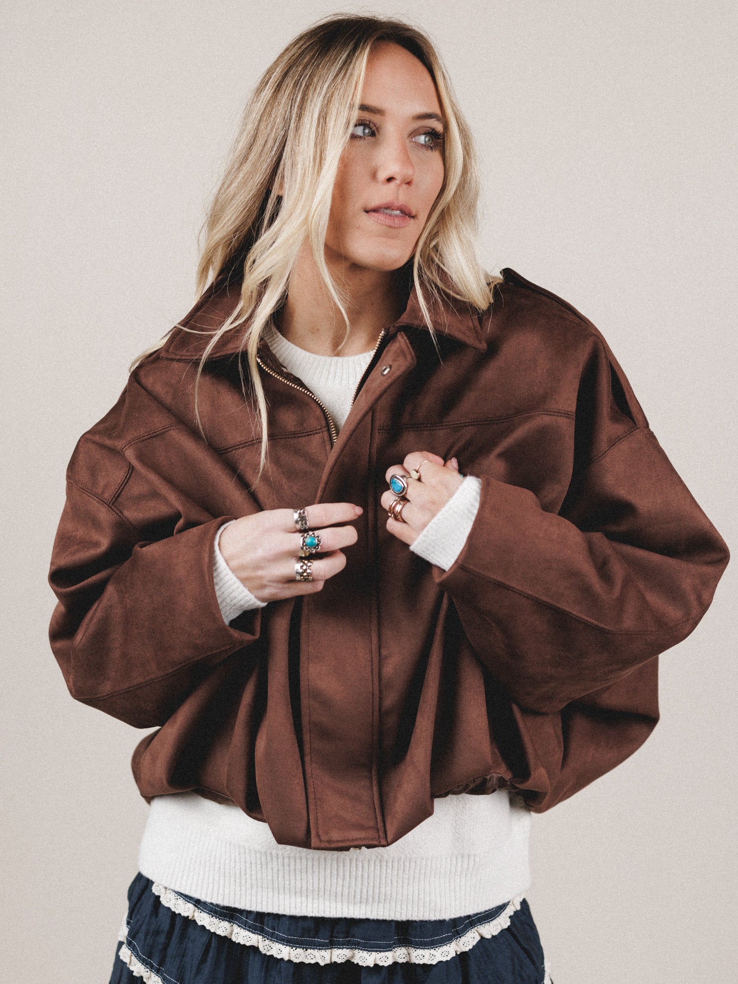 Boho City Jacket - Brown - Image 3