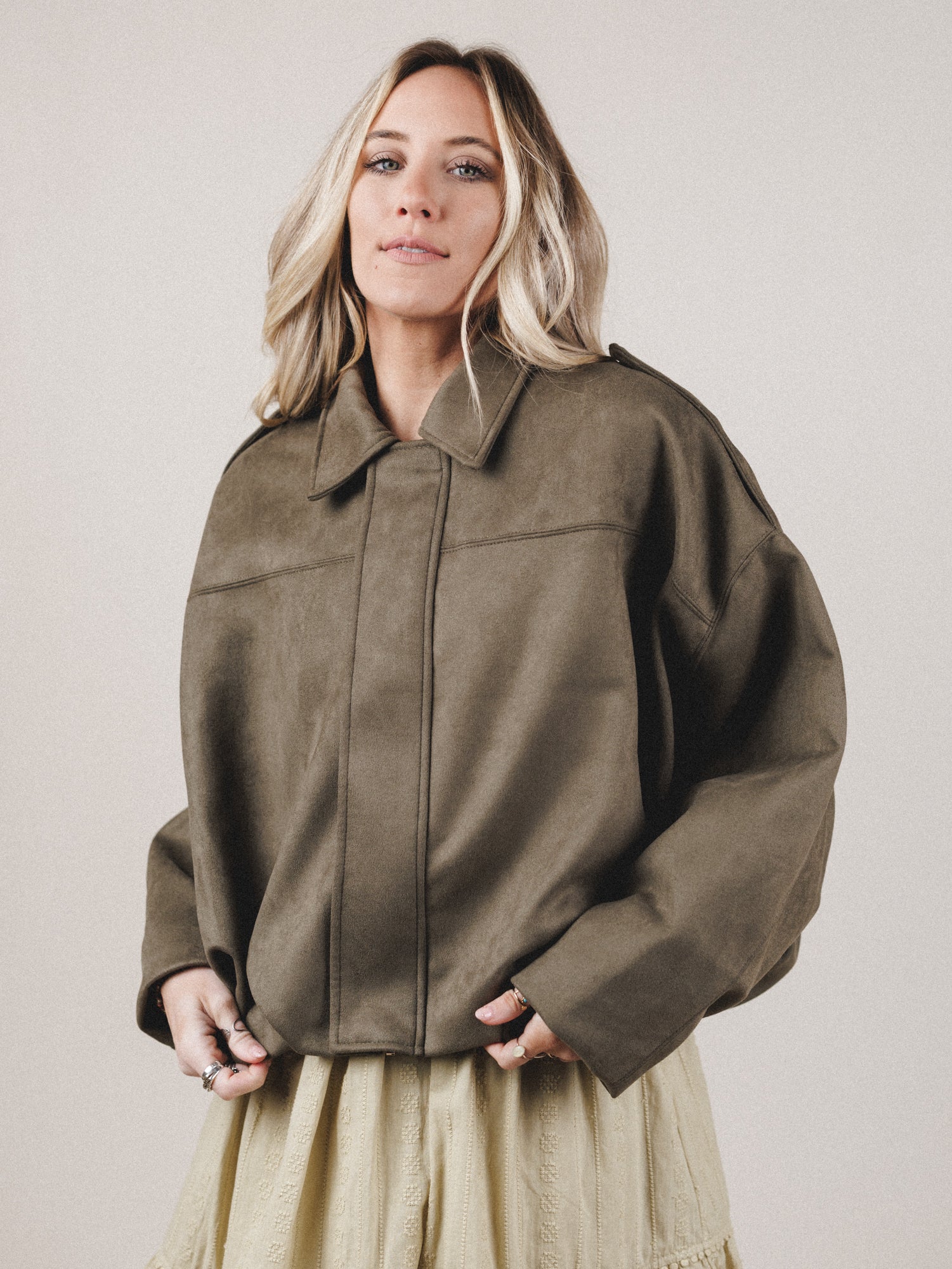 Boho City Jacket - Olive - Image 5