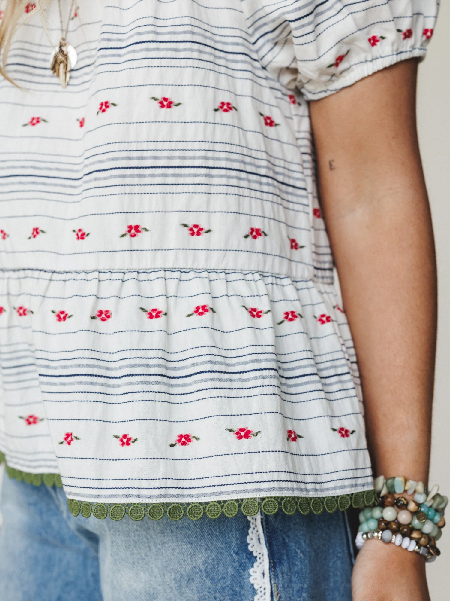 Chasing Memories Blouse
- White Navy - Image 3