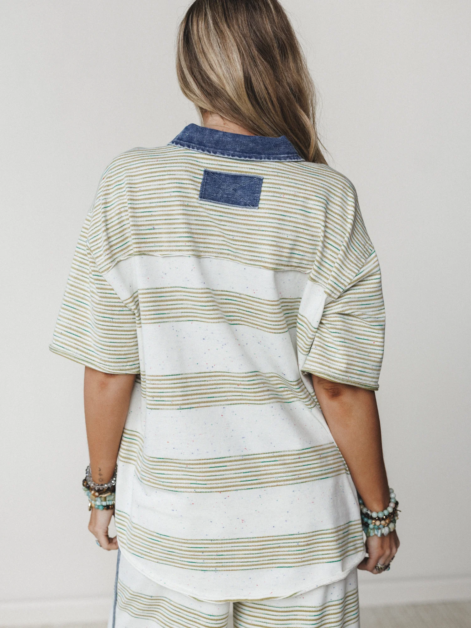 Clementine Collared Tee - Olive - Image 5