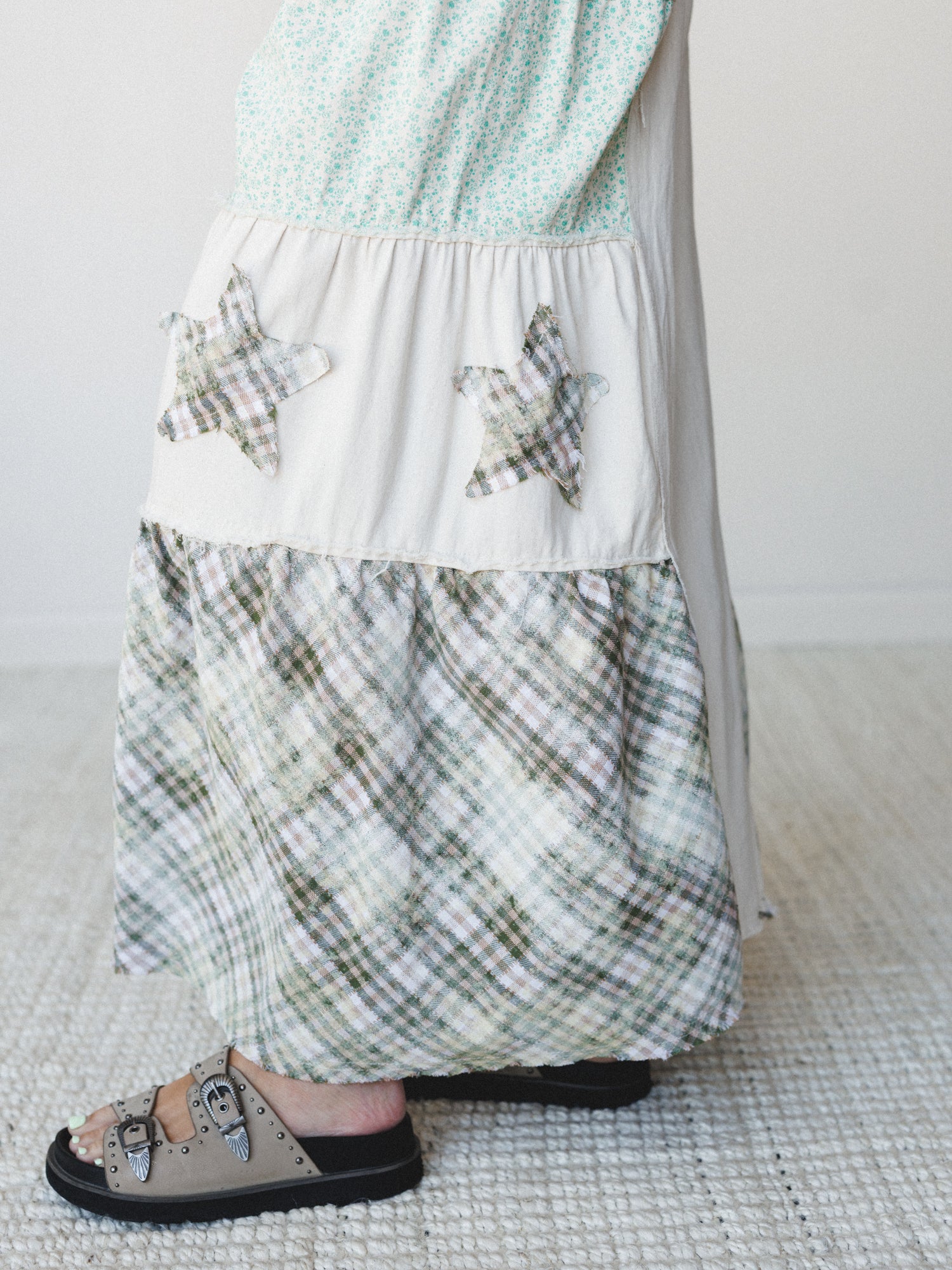 Coastal Chill Wide Leg Pants - Oatmilk Multi - Image 3
