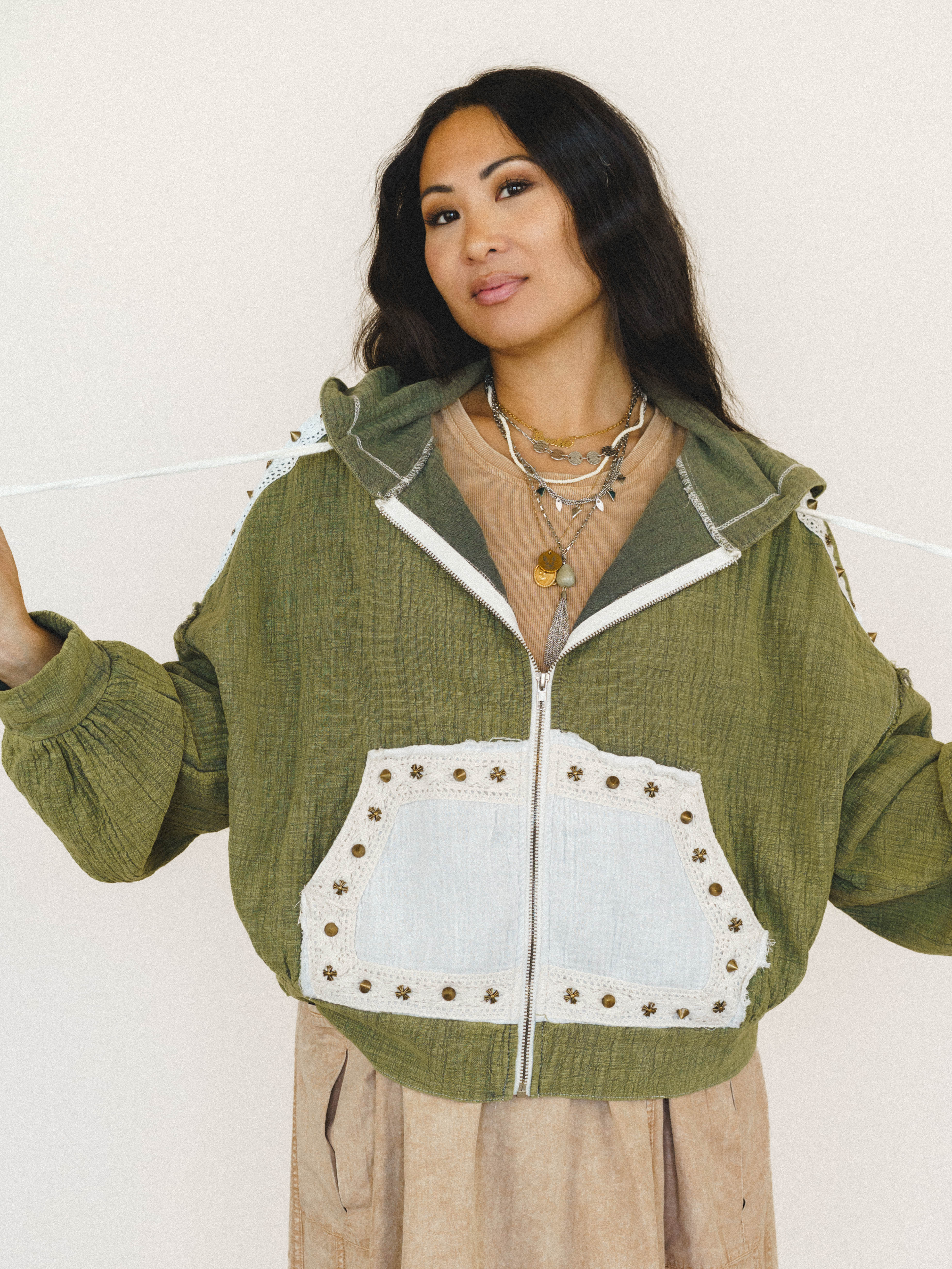 Cool Vines Jacket - Olive Camo - Image 3