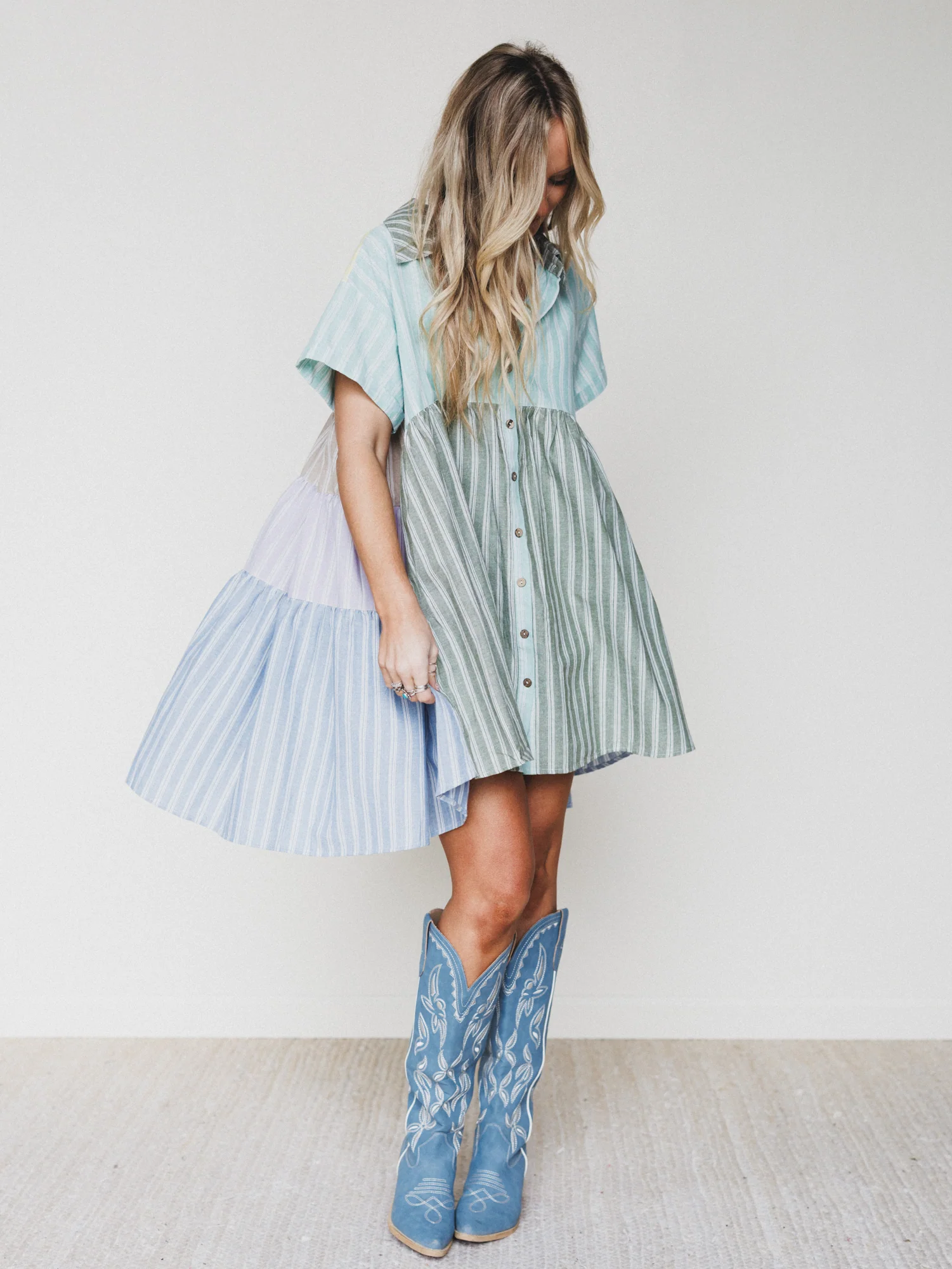 Daylight Escape Dress - Mint Combo - Image 2