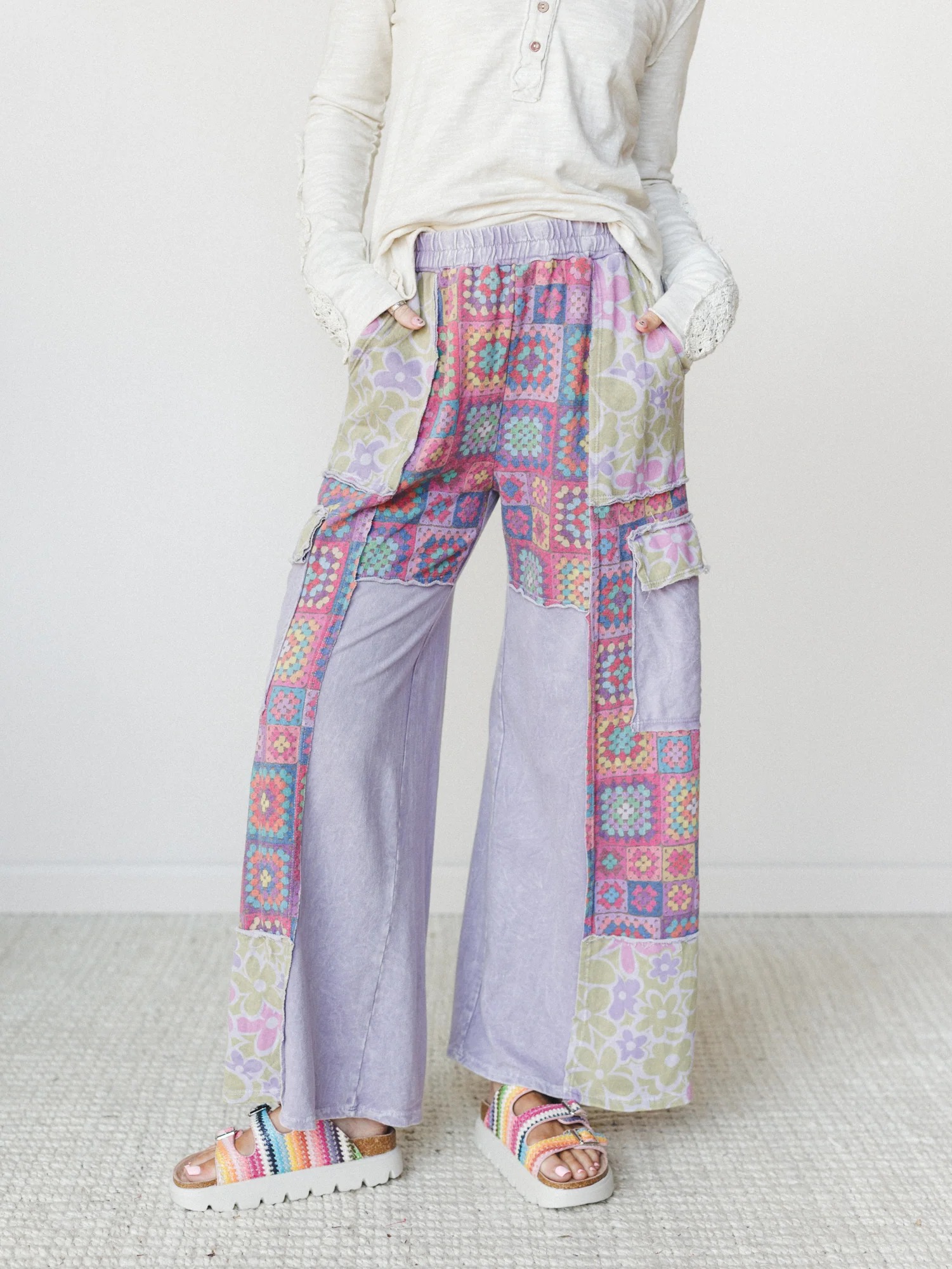 Desert Collage Pants - Moonbeam - Image 7