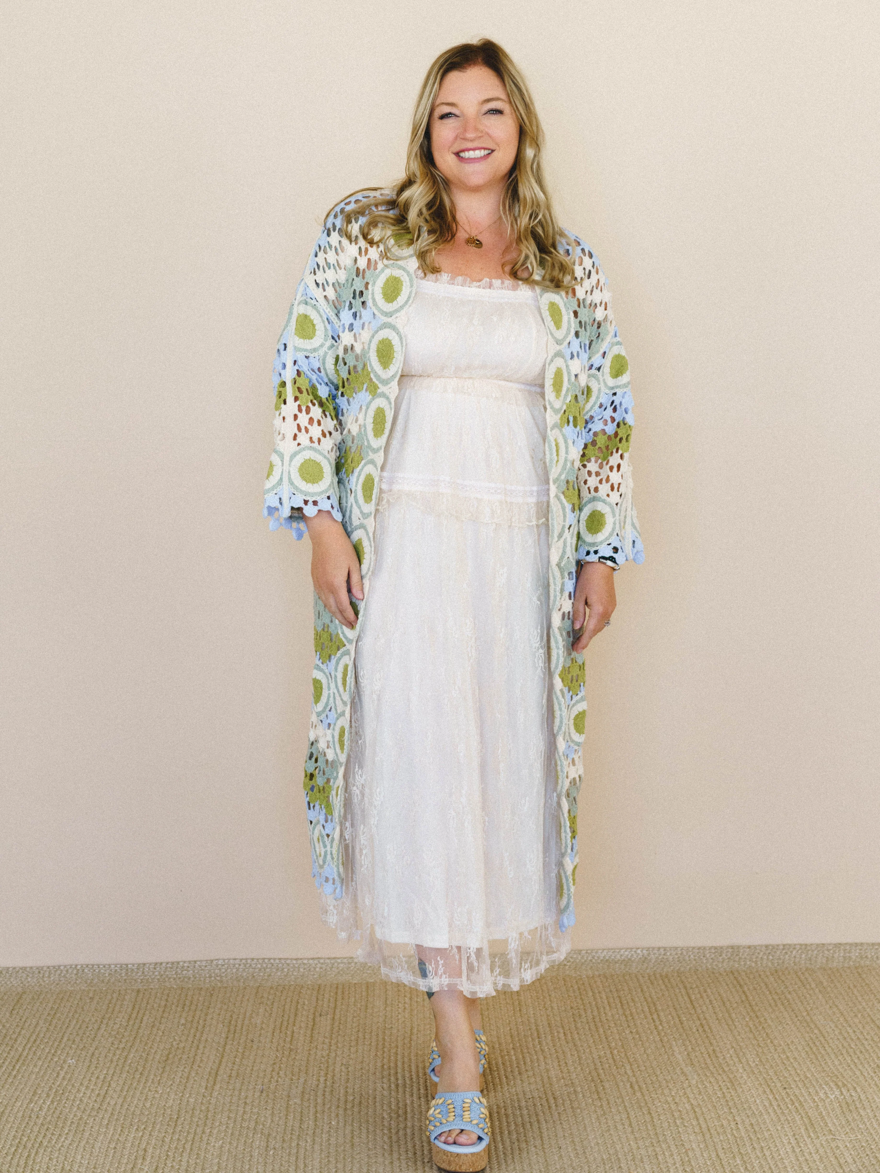 Dream Side Cardigan - Sage Multi - Image 3
