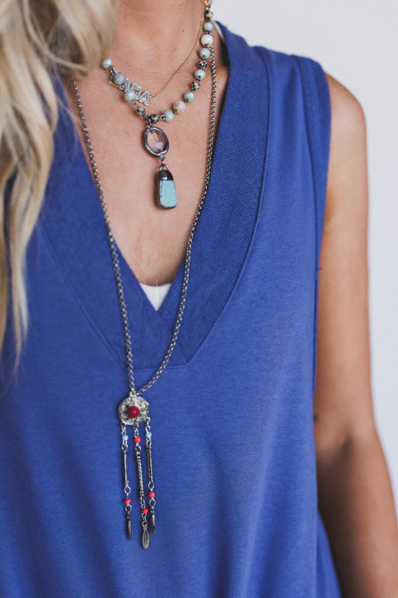 Driftwood Dreams Jumpsuit - Blue - Image 3
