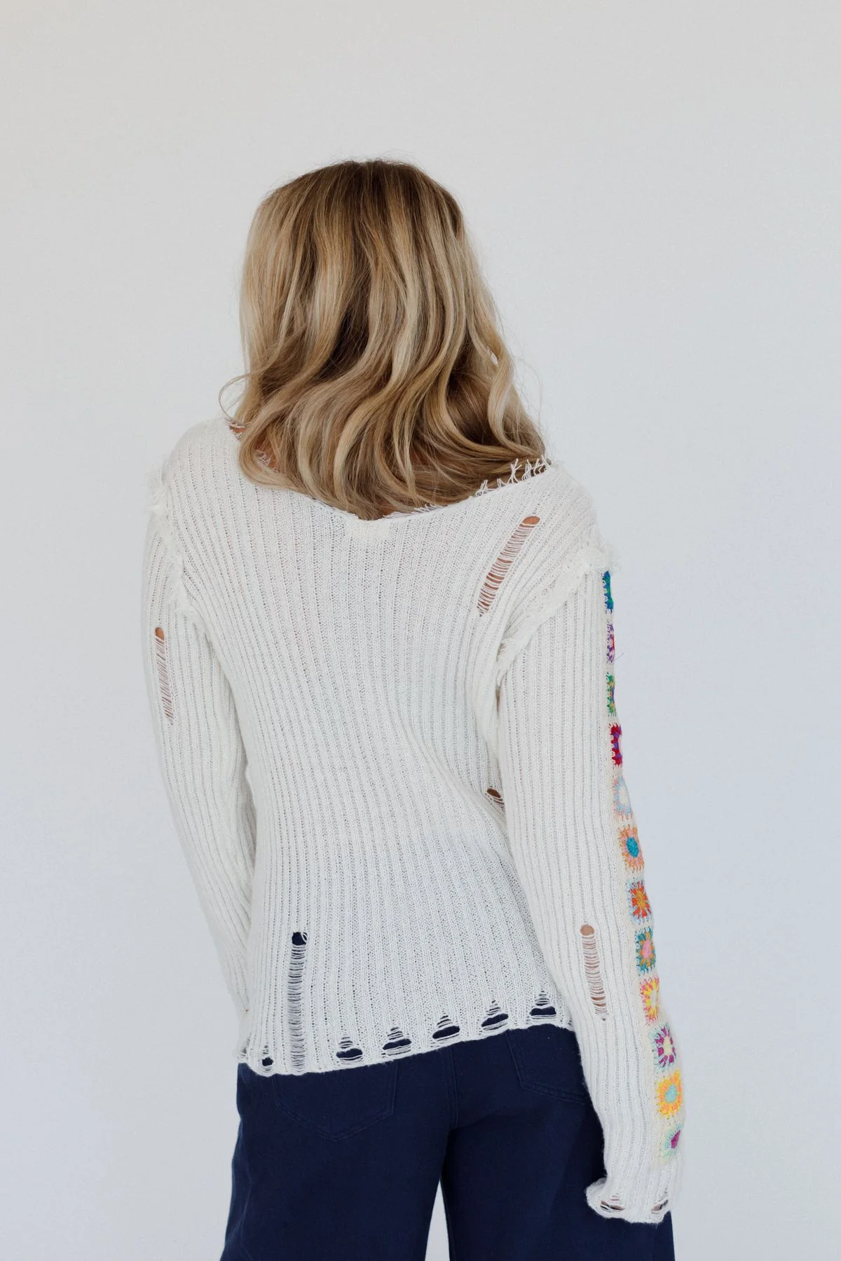 Earth Angel Sweater Top - Cream - Image 6