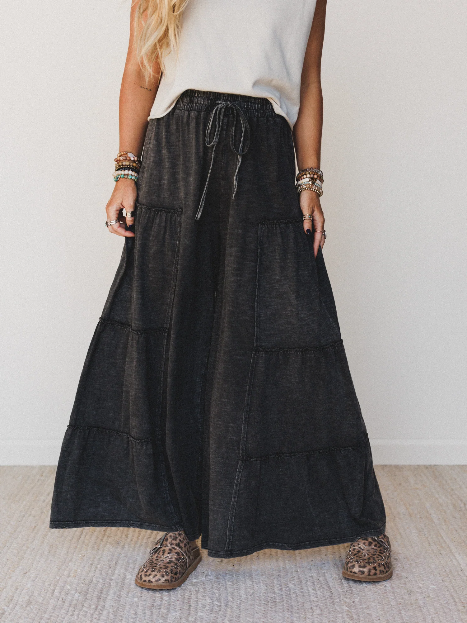 Everyday Adventure Tiered Pants - Black - Image 3