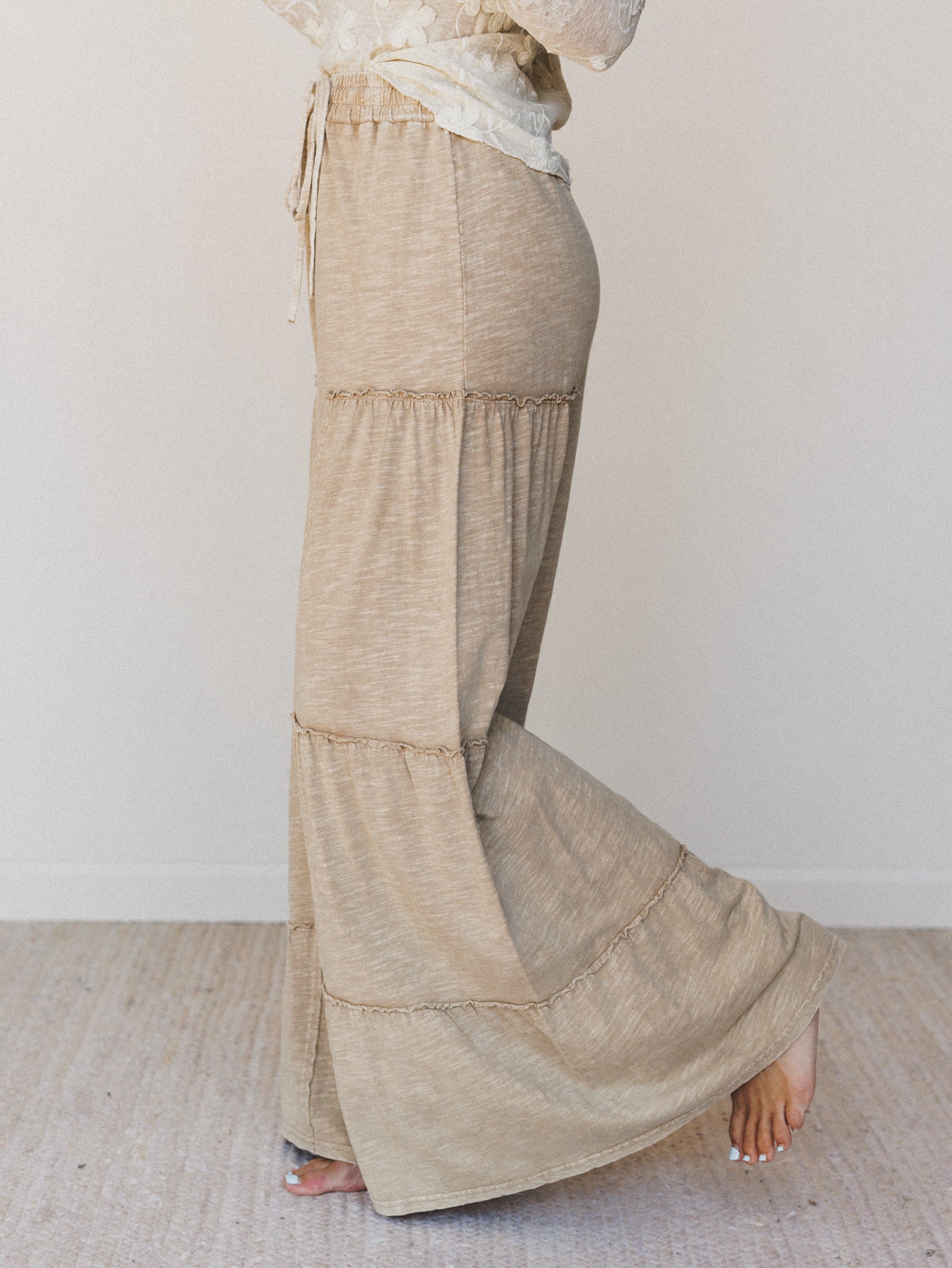 Everyday Adventure Tiered Pants - Tan - Image 4