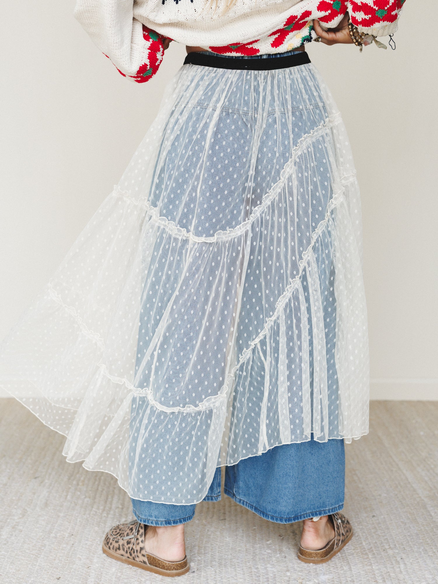 First Light Lace Skirt - Natural - Image 5