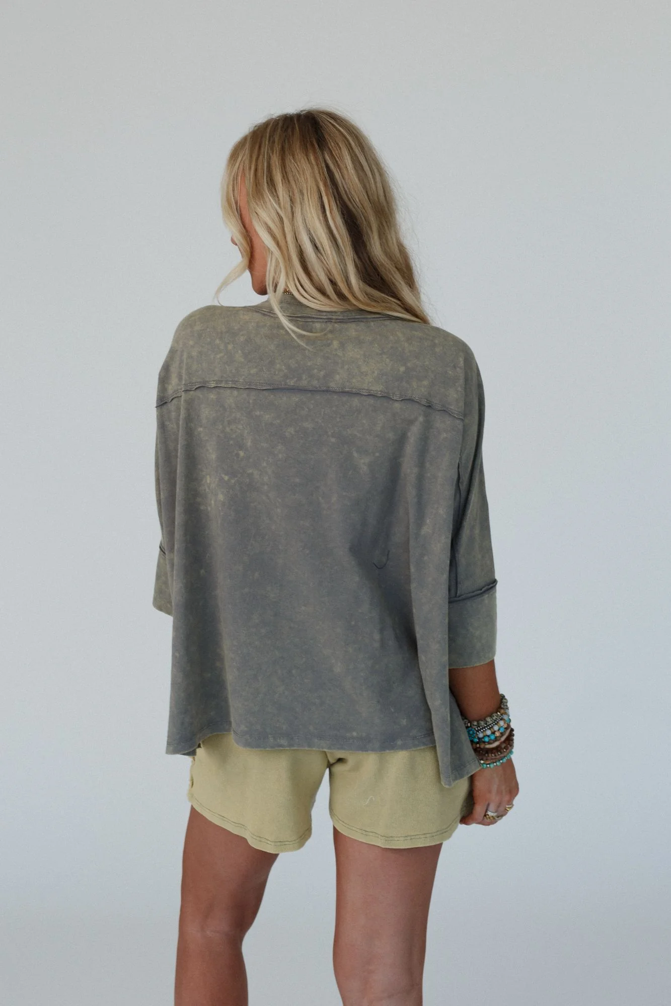 Floral Starburst Top - Ash - Image 5