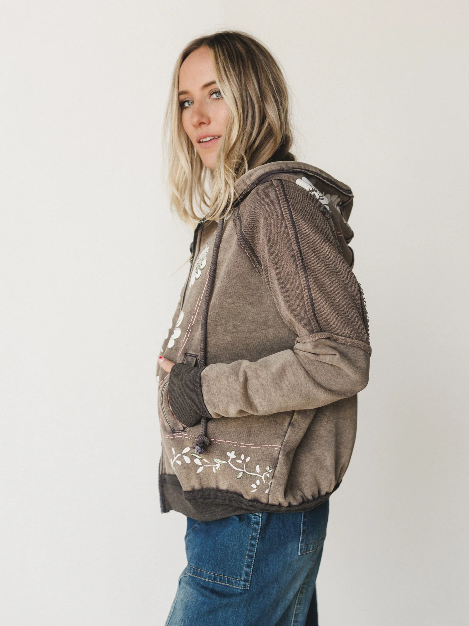 Flower Blooms Jacket - Ash - Image 4
