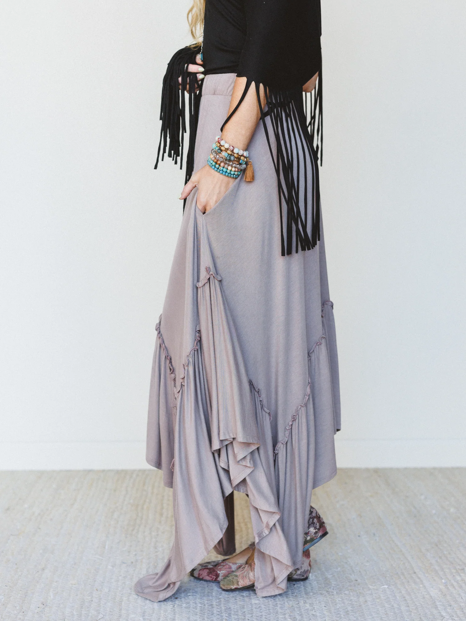 The Nest Forever Beauty Maxi Skirt - Mushroom - Pre Order - Image 4