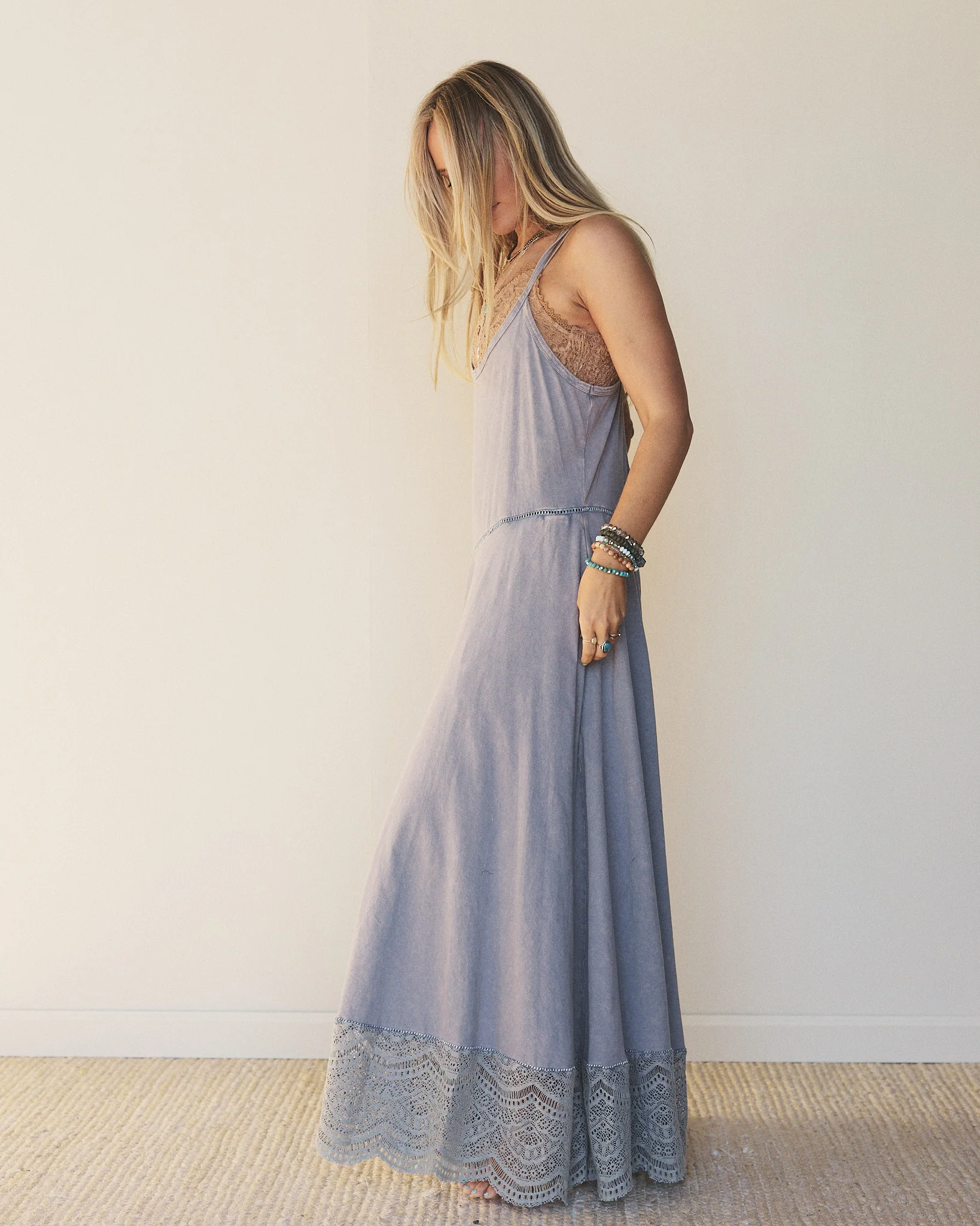 Free Bird Feeling Wide Leg Jumpsuit - Dolphin - Image 2
