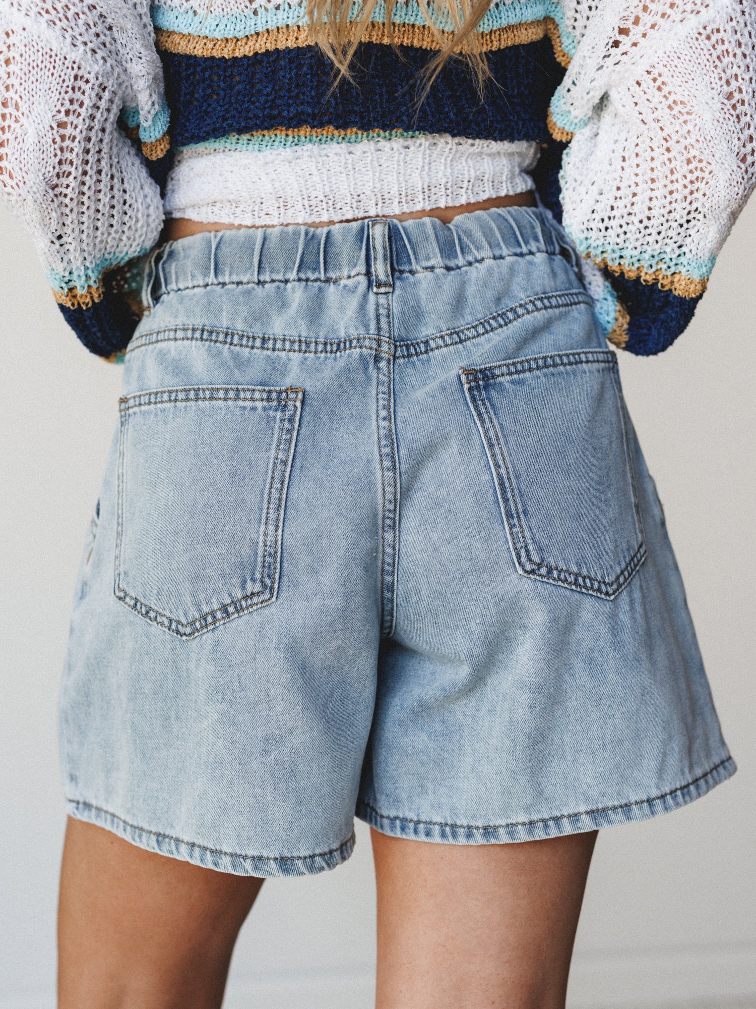 Full Love Shorts - Light Denim - Image 3