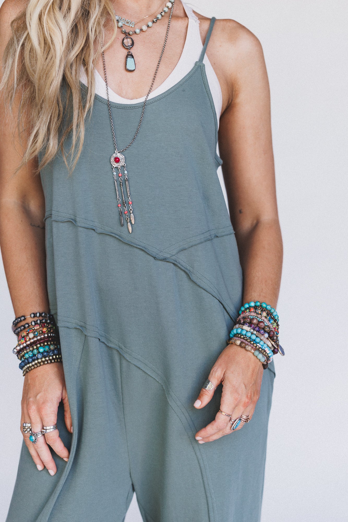 Going Somewhere Jumpsuit - Olive - Image 3