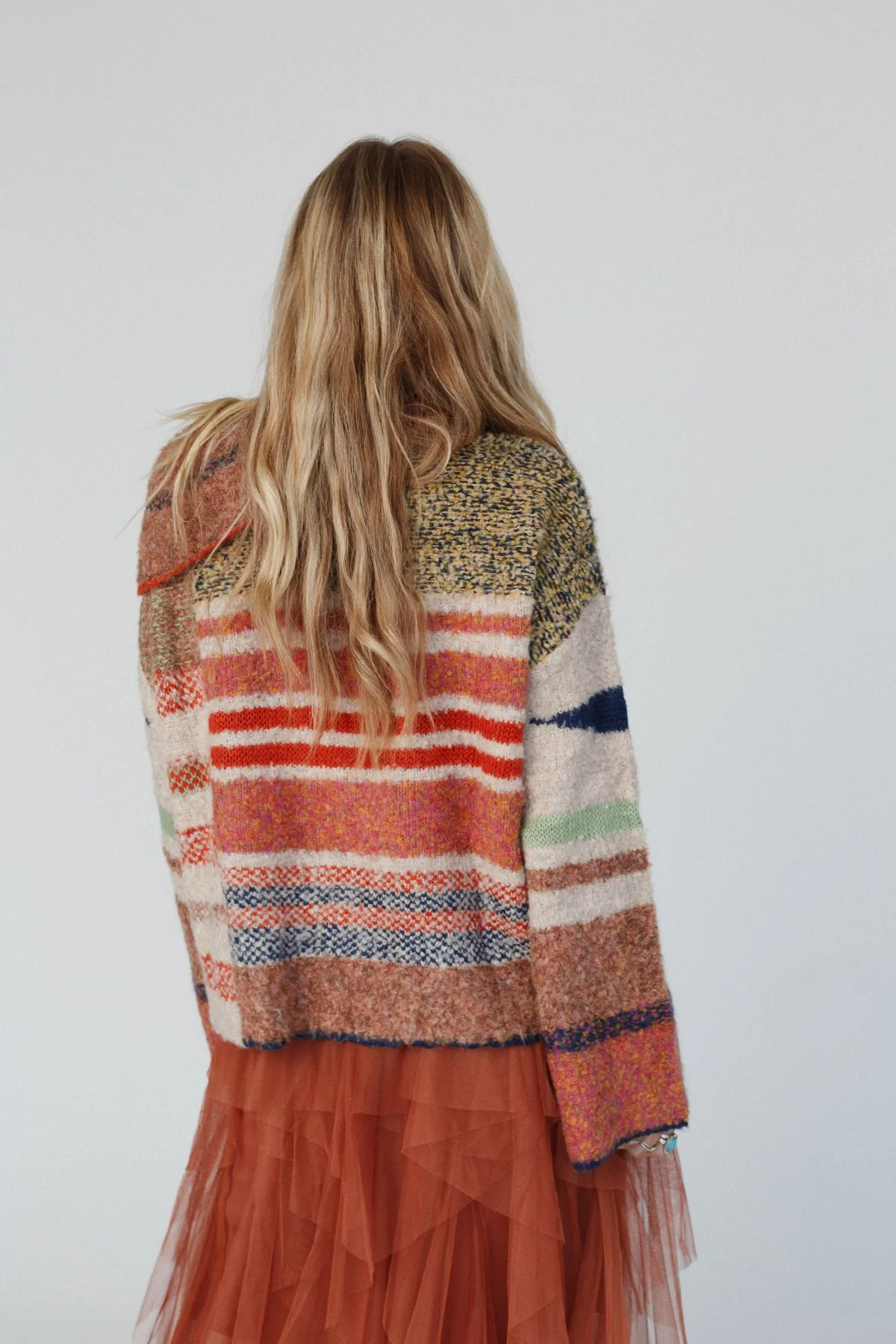 Got To Be Me Striped Sweater - Rust - Image 10