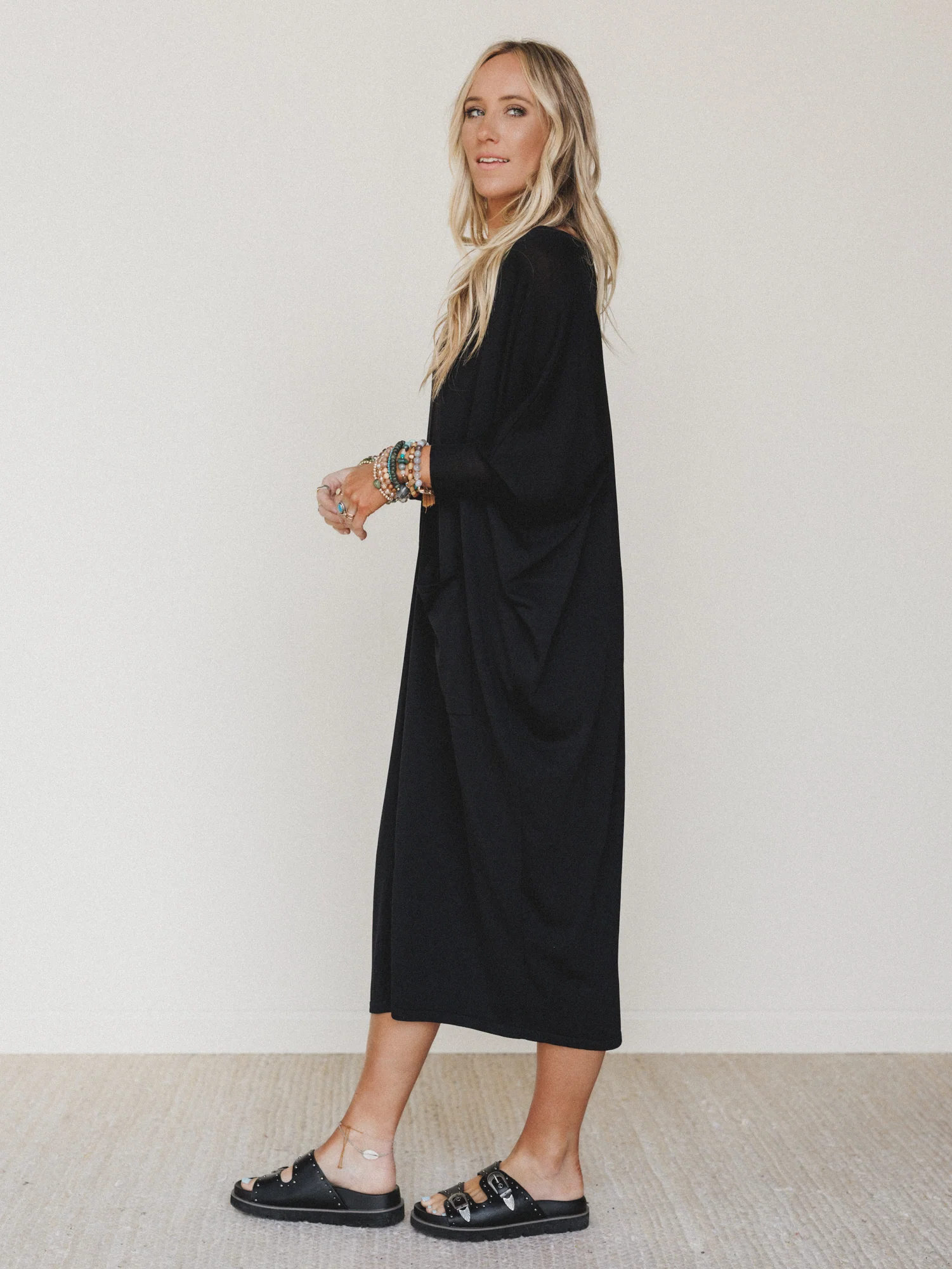 Harper Duster Dress  - Black - Image 6