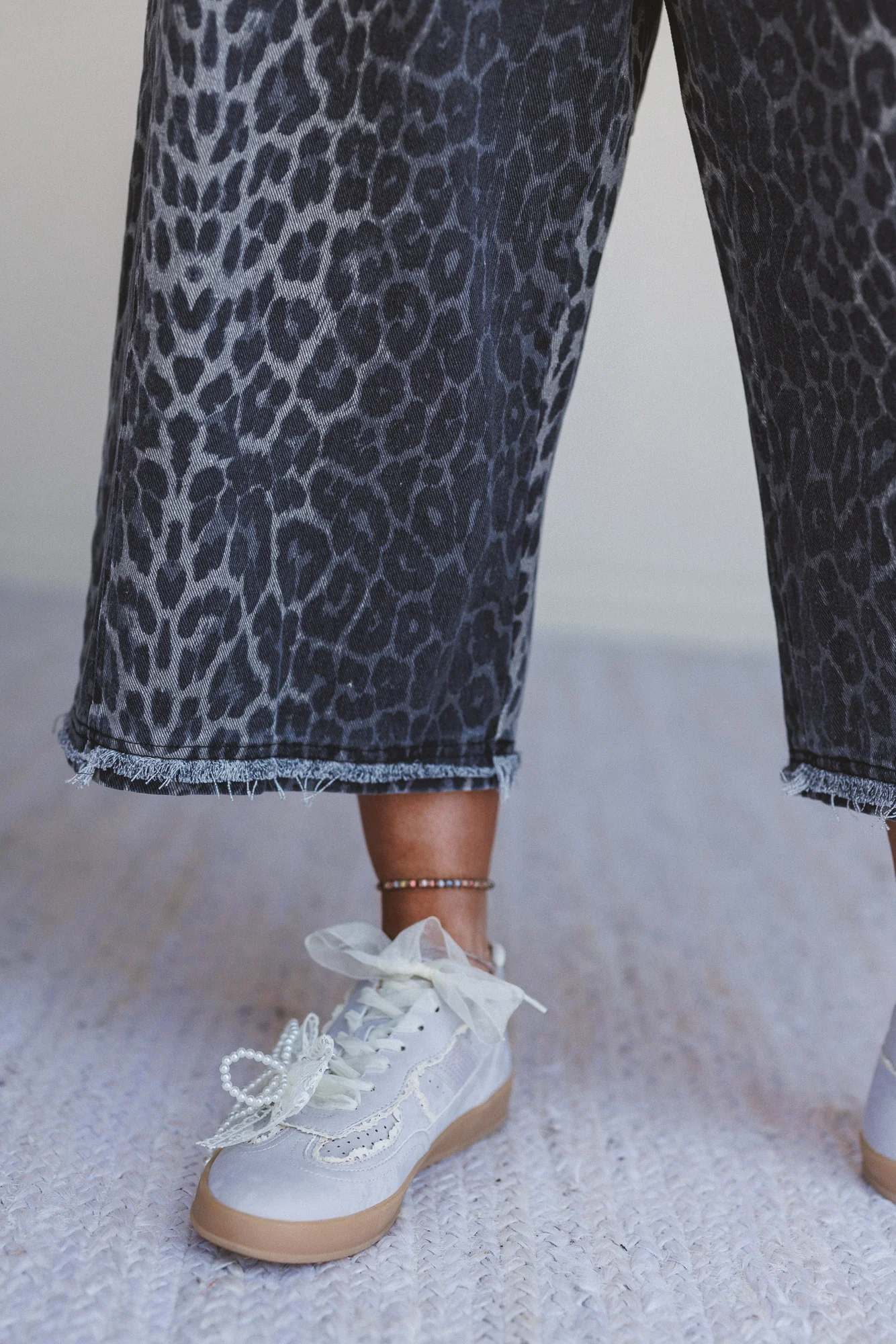 High Hopes Leopard Print Overalls - Gray Leopard - Image 3