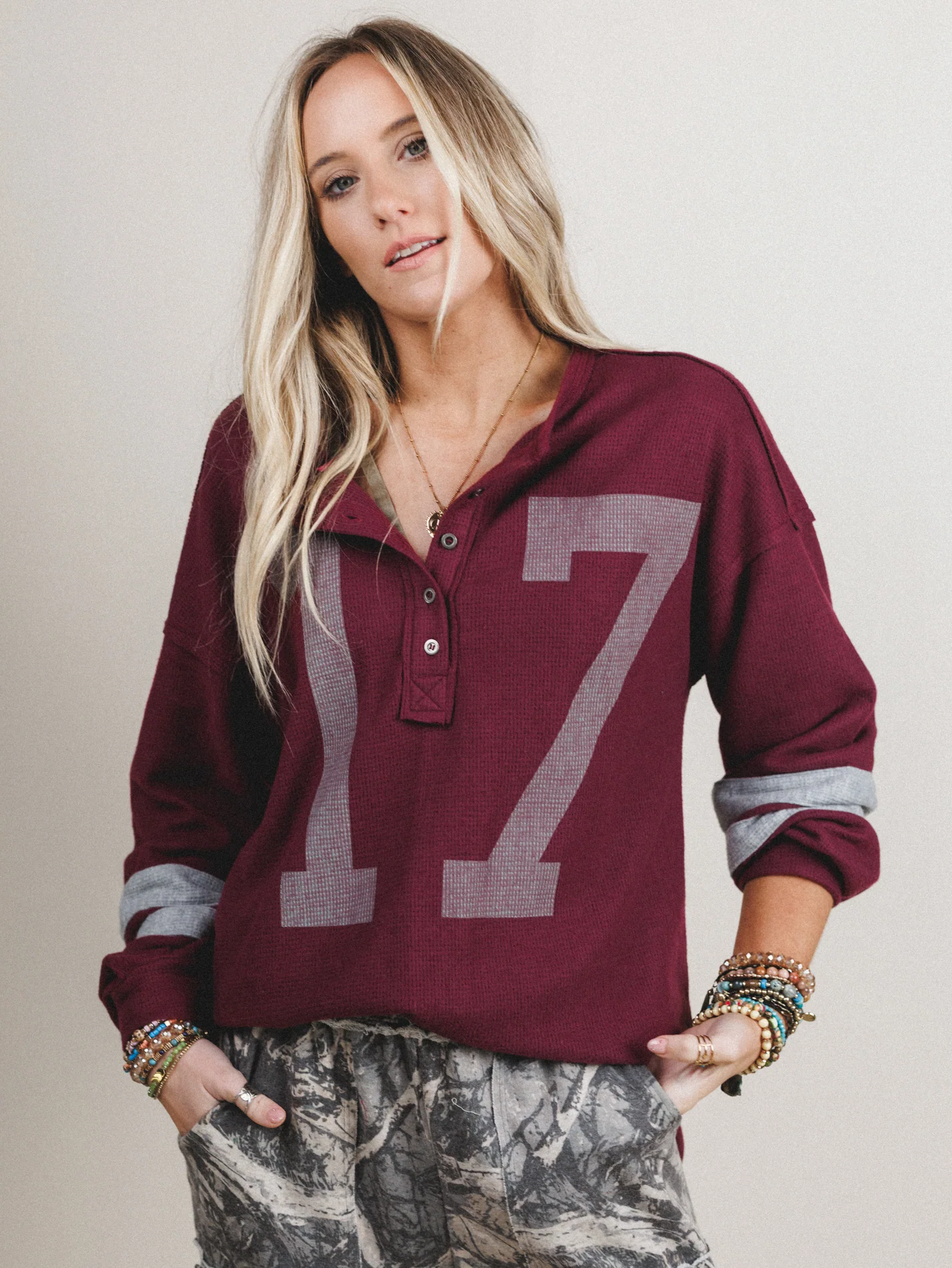 Home Team Long Sleeve Top - Burgundy - Image 5