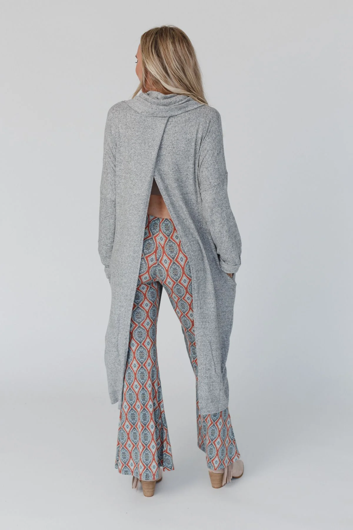 In Your Dreams Maxi Cardigan - Heather Gray - Image 5