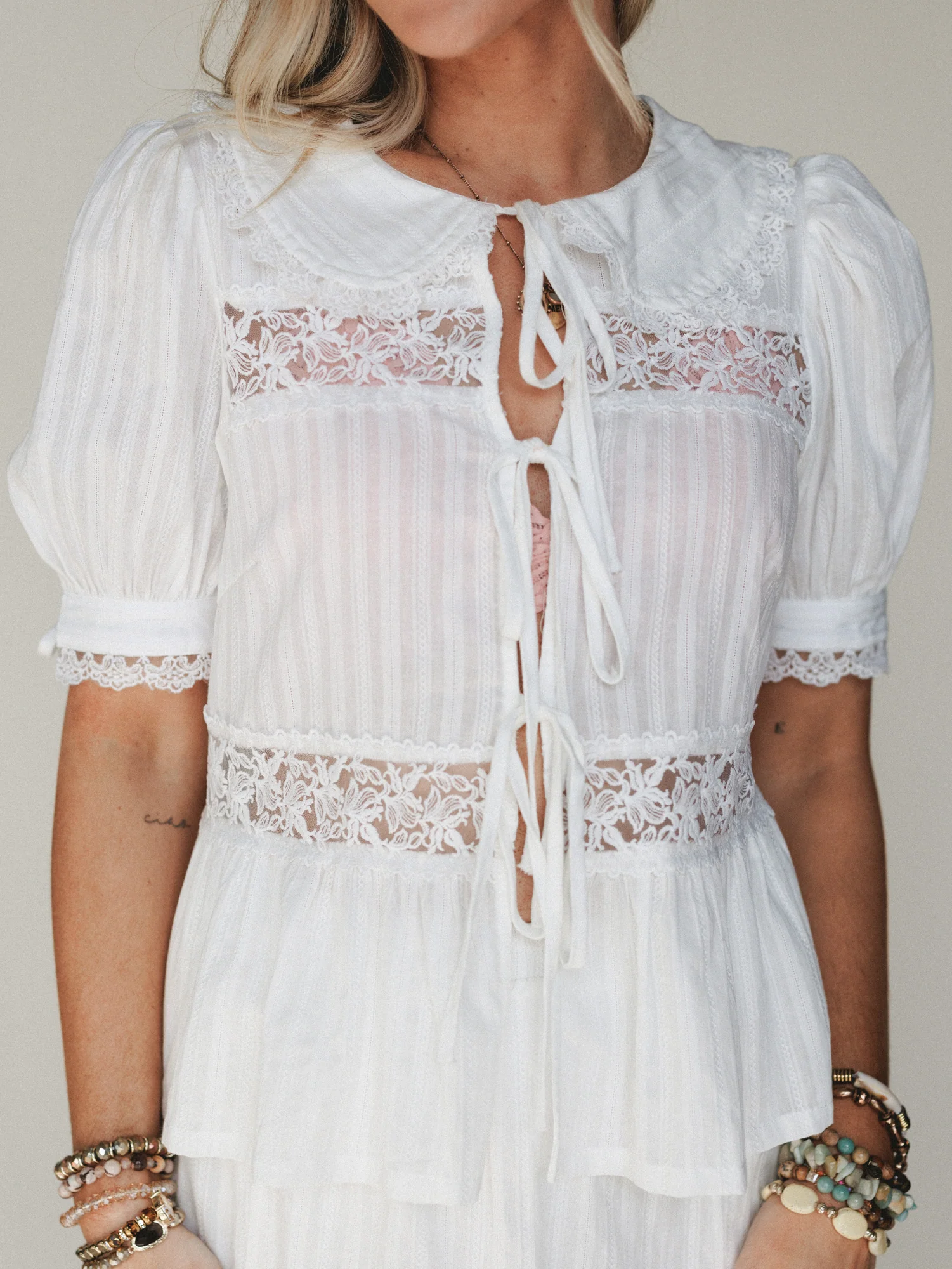 Ingrid Two Piece Set - Off White - Image 4
