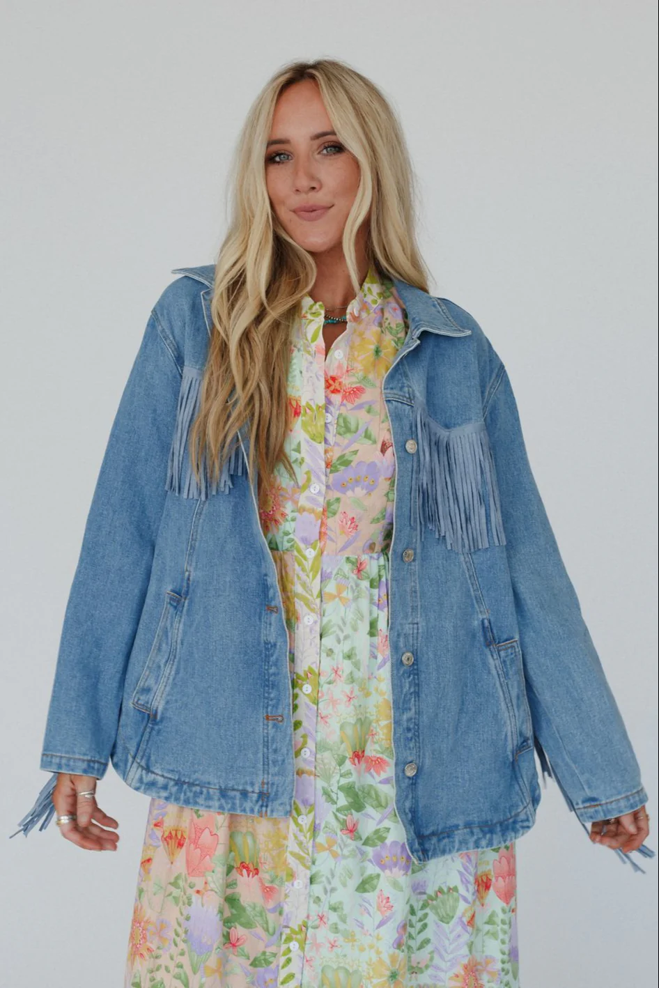 Jackson Hole Button Down Jacket - Denim - Image 2