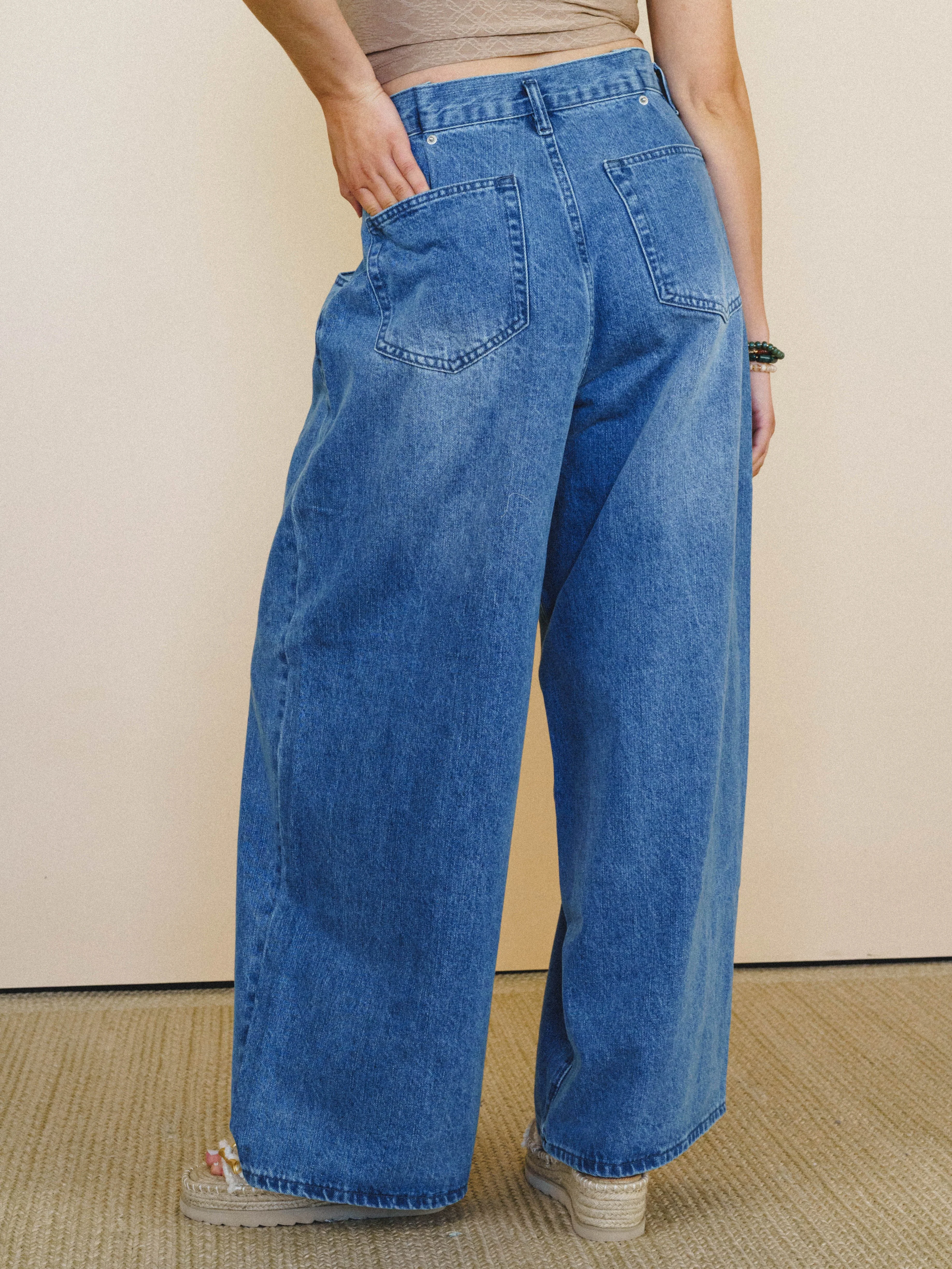 Jenny Cool Trouser Jeans - Denim Blue - Image 3
