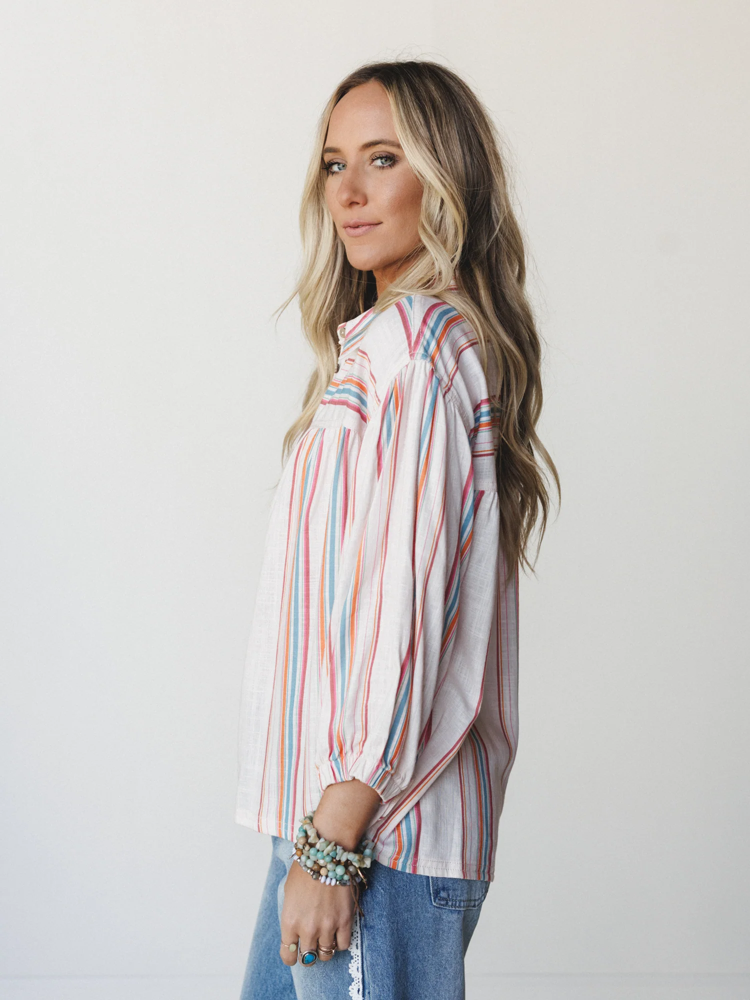 Just like Sunshine Striped Blouse
- Natural - Image 3