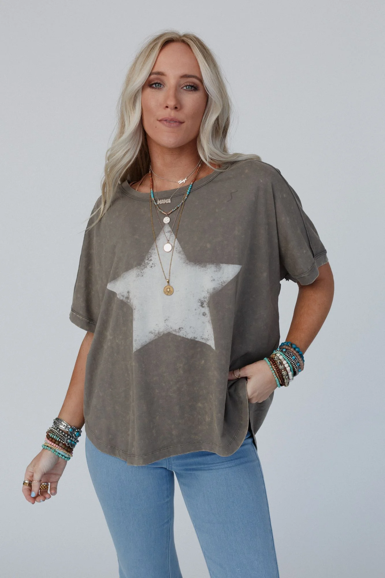 Lone Star Statement Top - Olive - Image 7