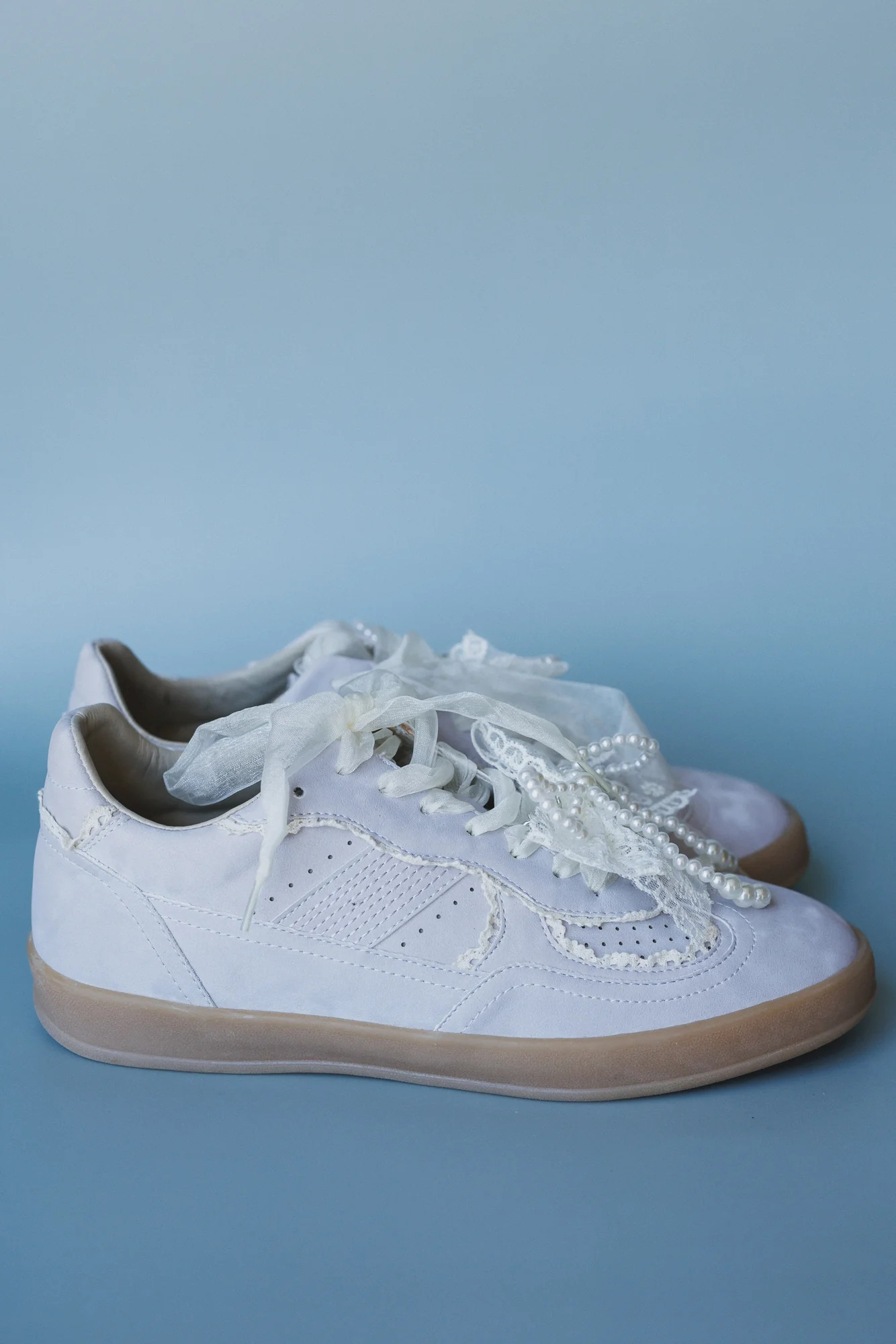 Make It Yours Bow Embroidered Sneakers - Purple - Image 4