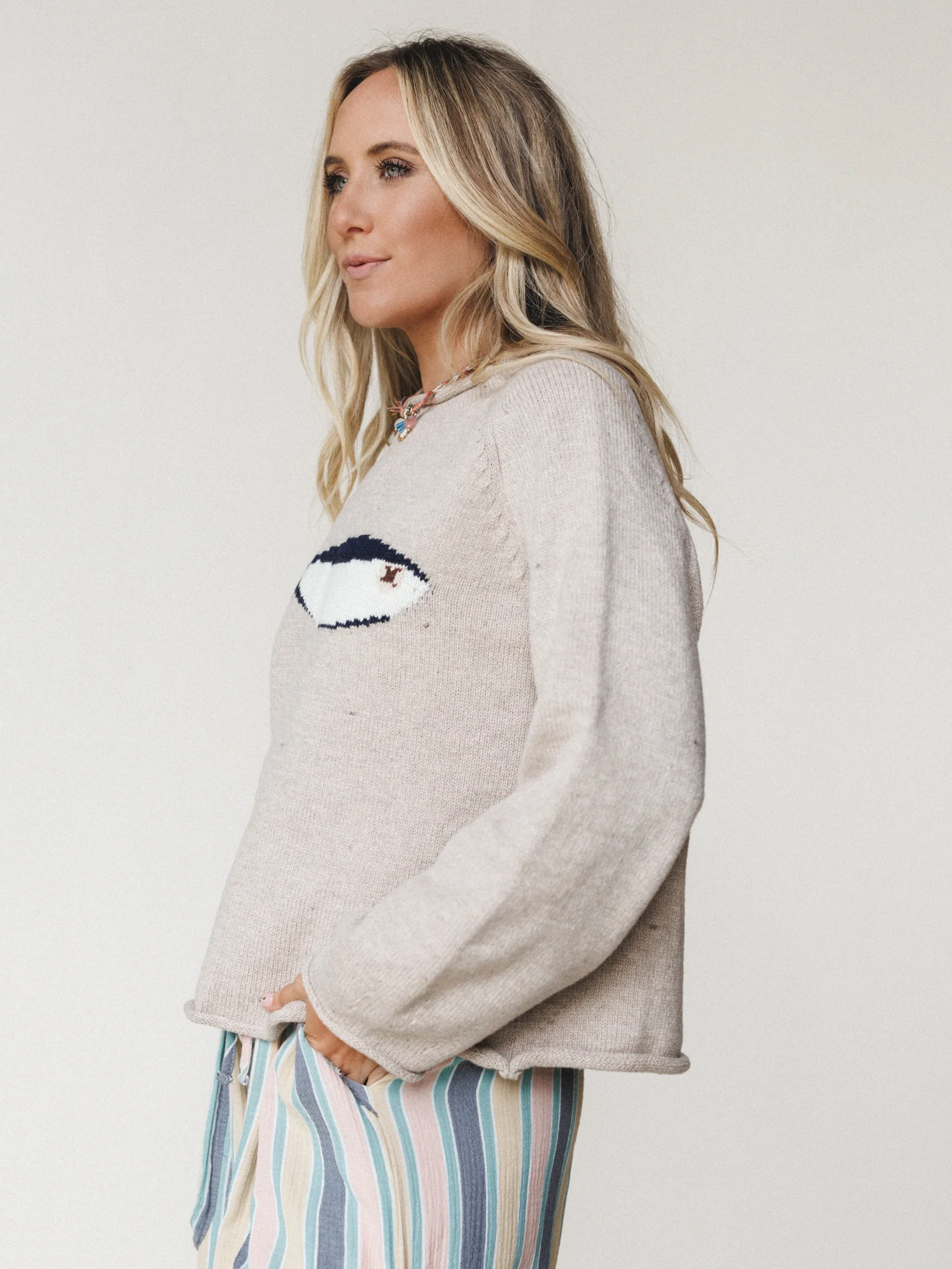 Marine Layers Sweater Top - Oat - Image 4