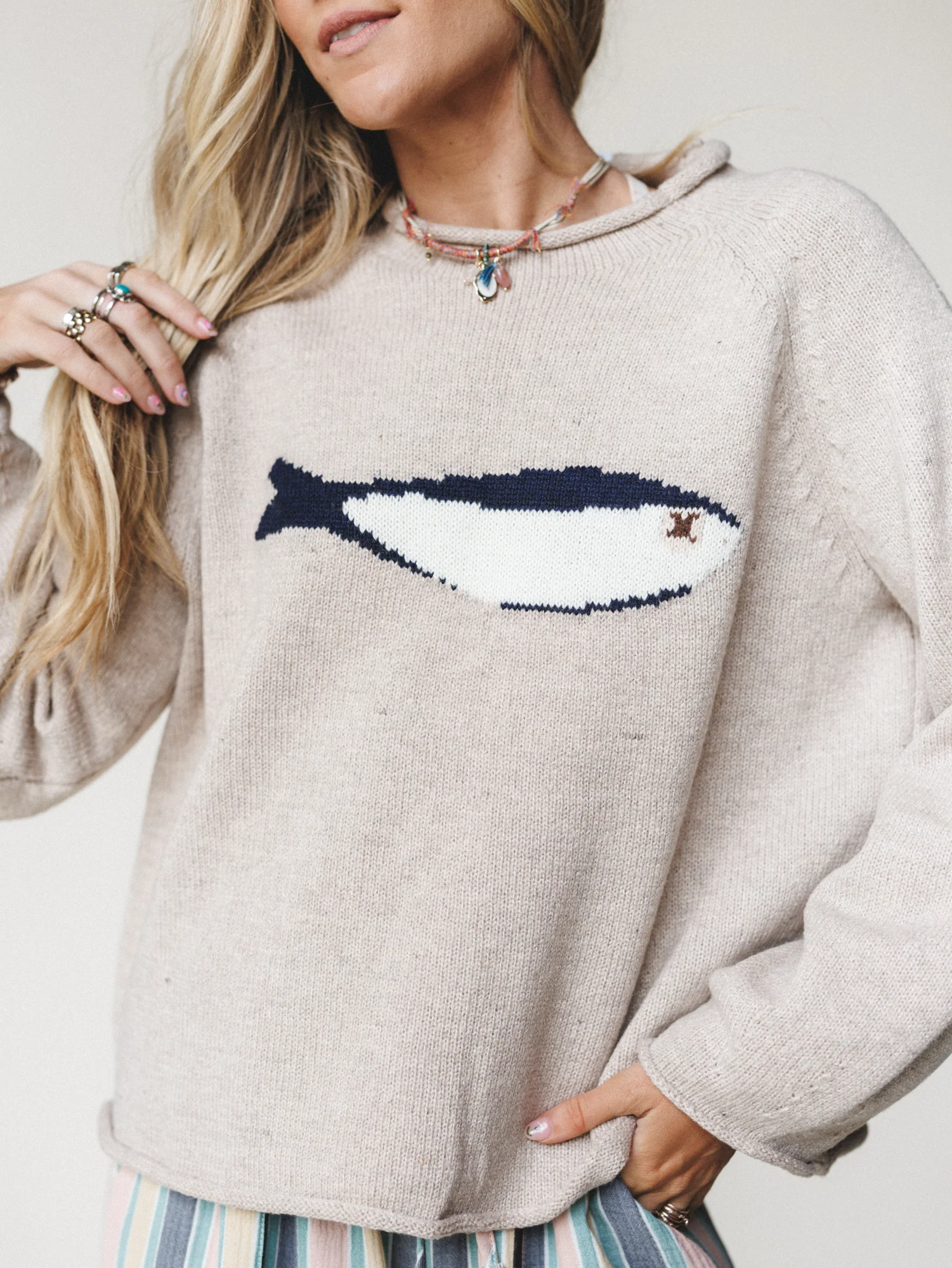 Marine Layers Sweater Top - Oat - Image 6