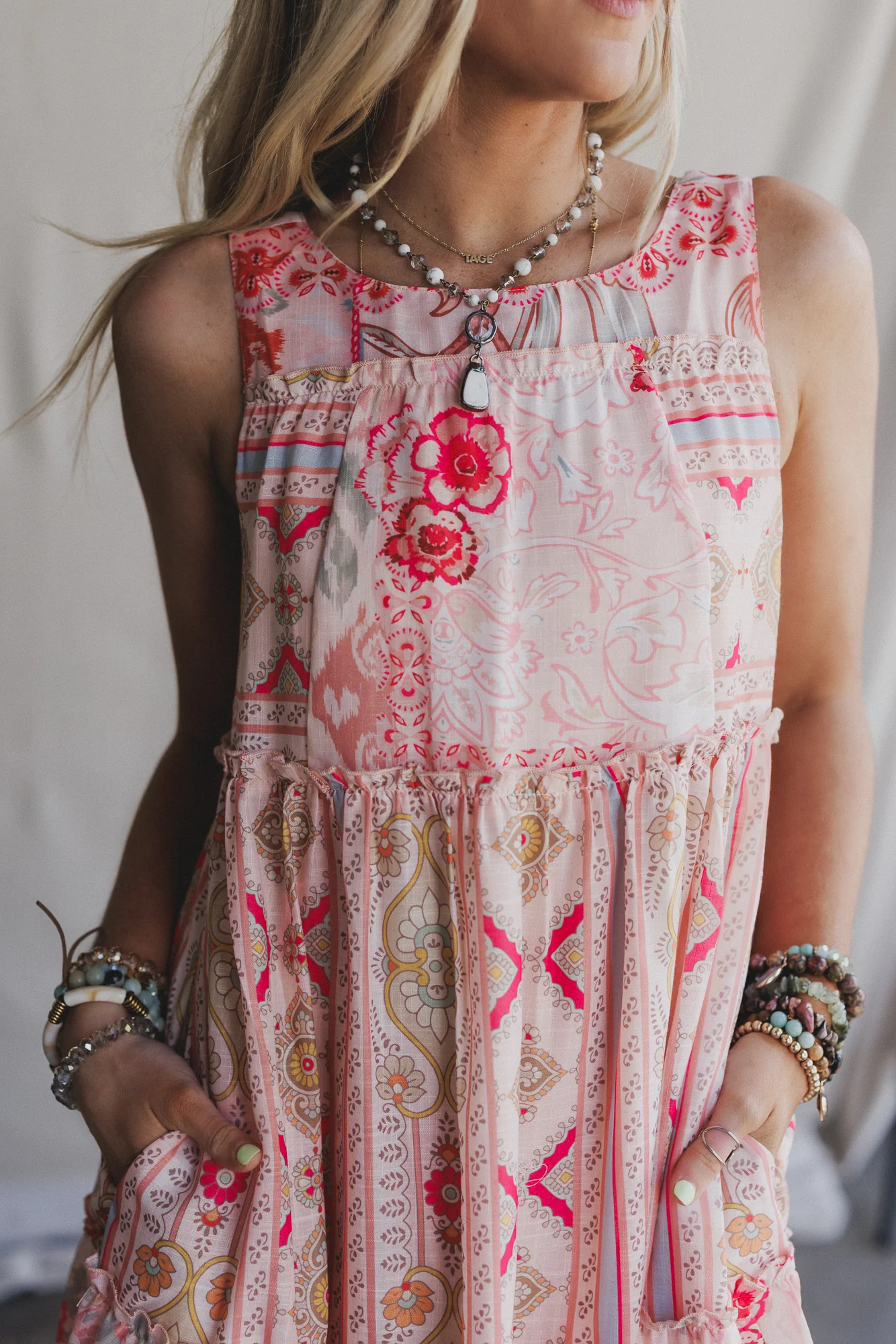 Maris Maxi Dress - Coral - Image 3