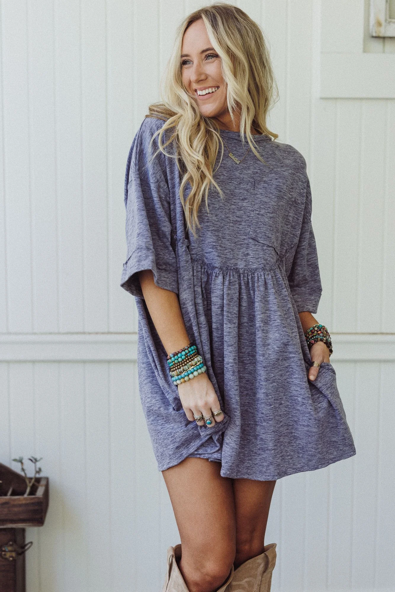 Meadow Scout Dress - Navy - Image 5