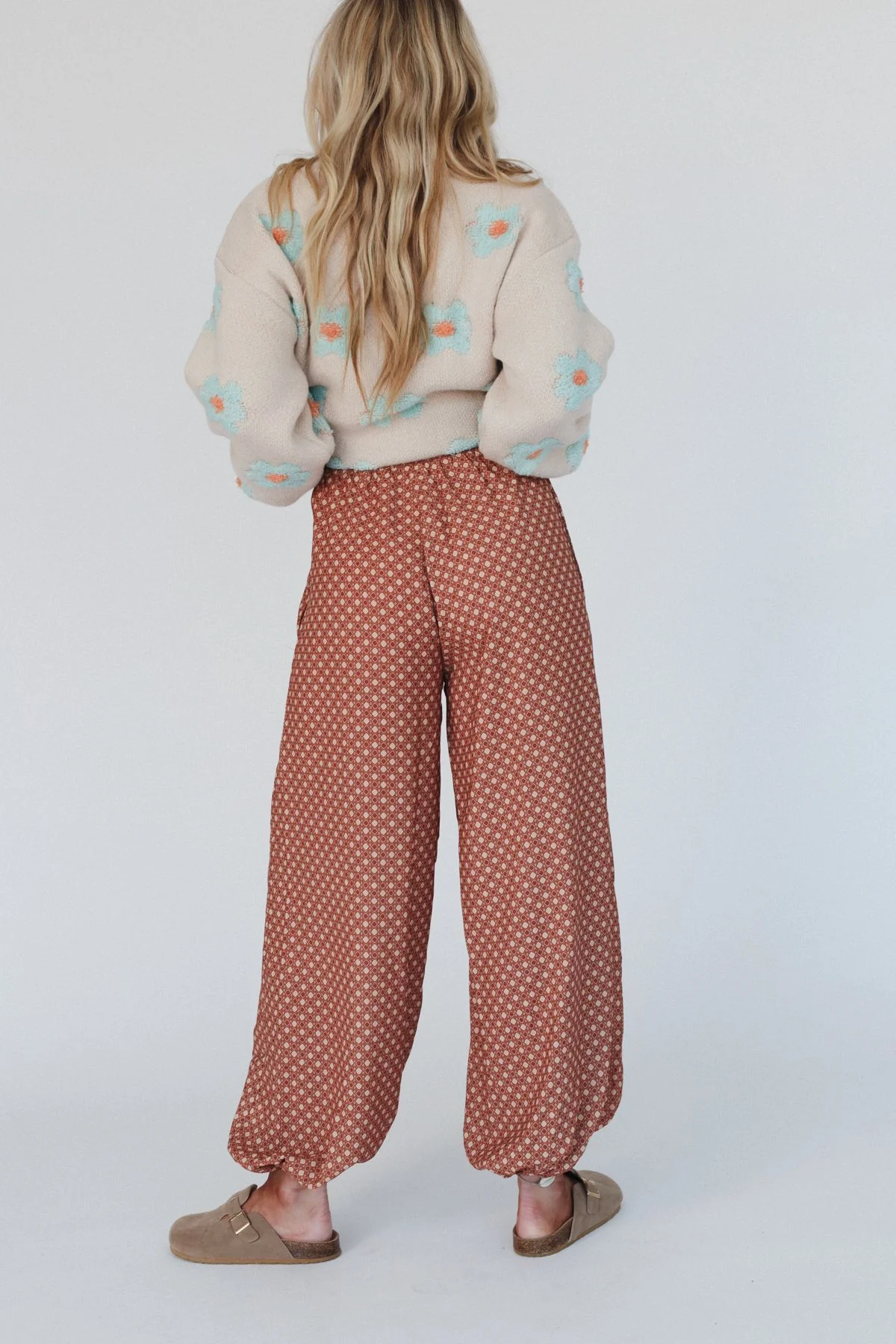 The Nest Mystic Mirage Printed Joggers - Ginger - Image 3
