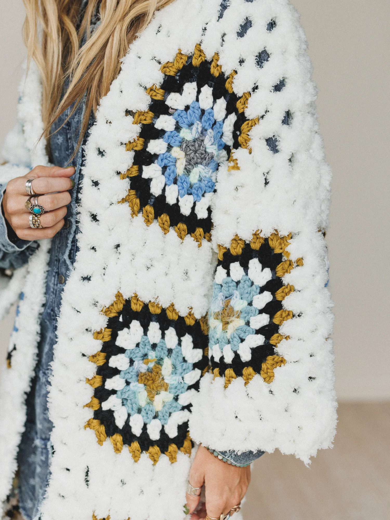 Not Your Grannys Cardigan - White - Image 5