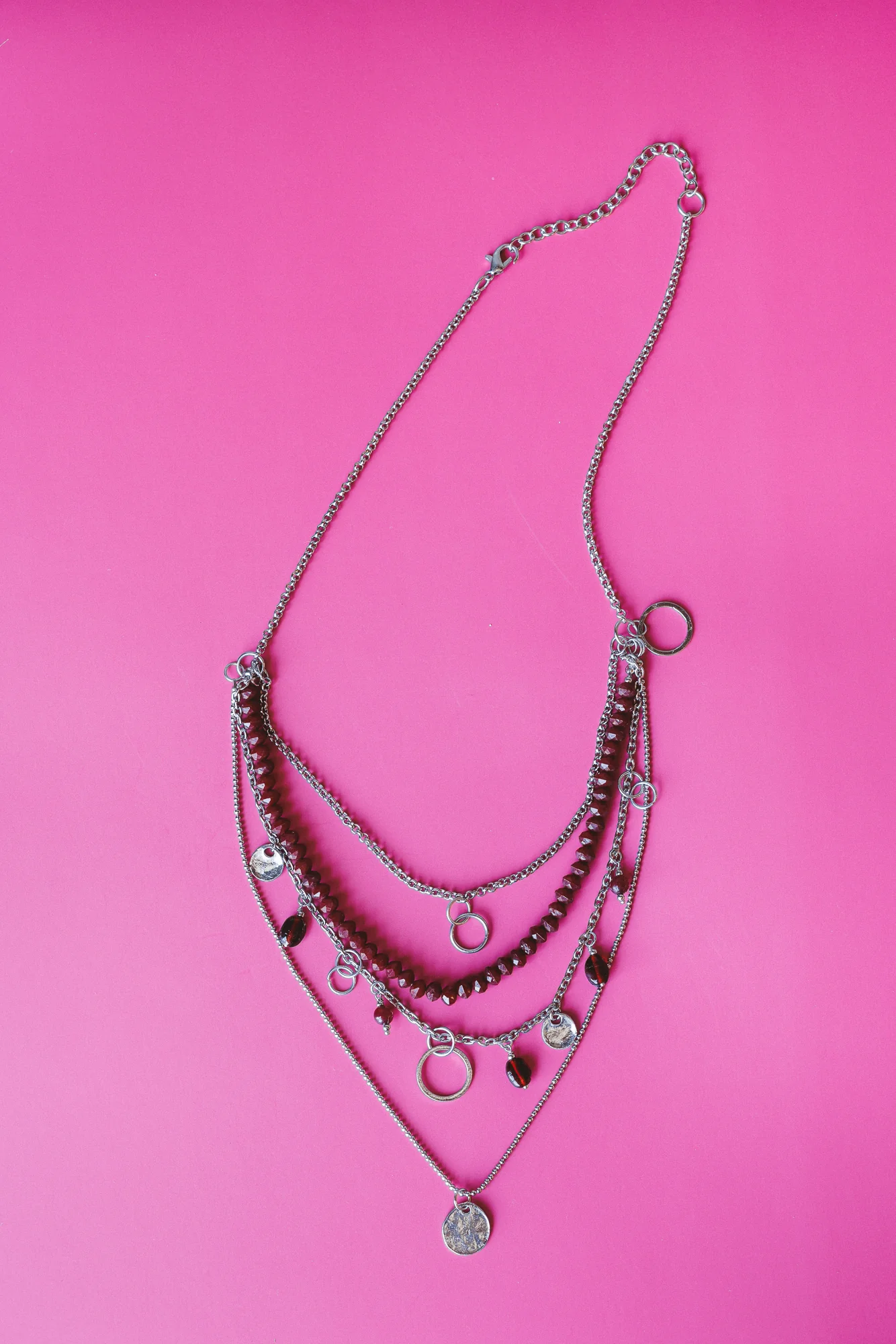 Off We Go Necklace - Black Multi - Image 2
