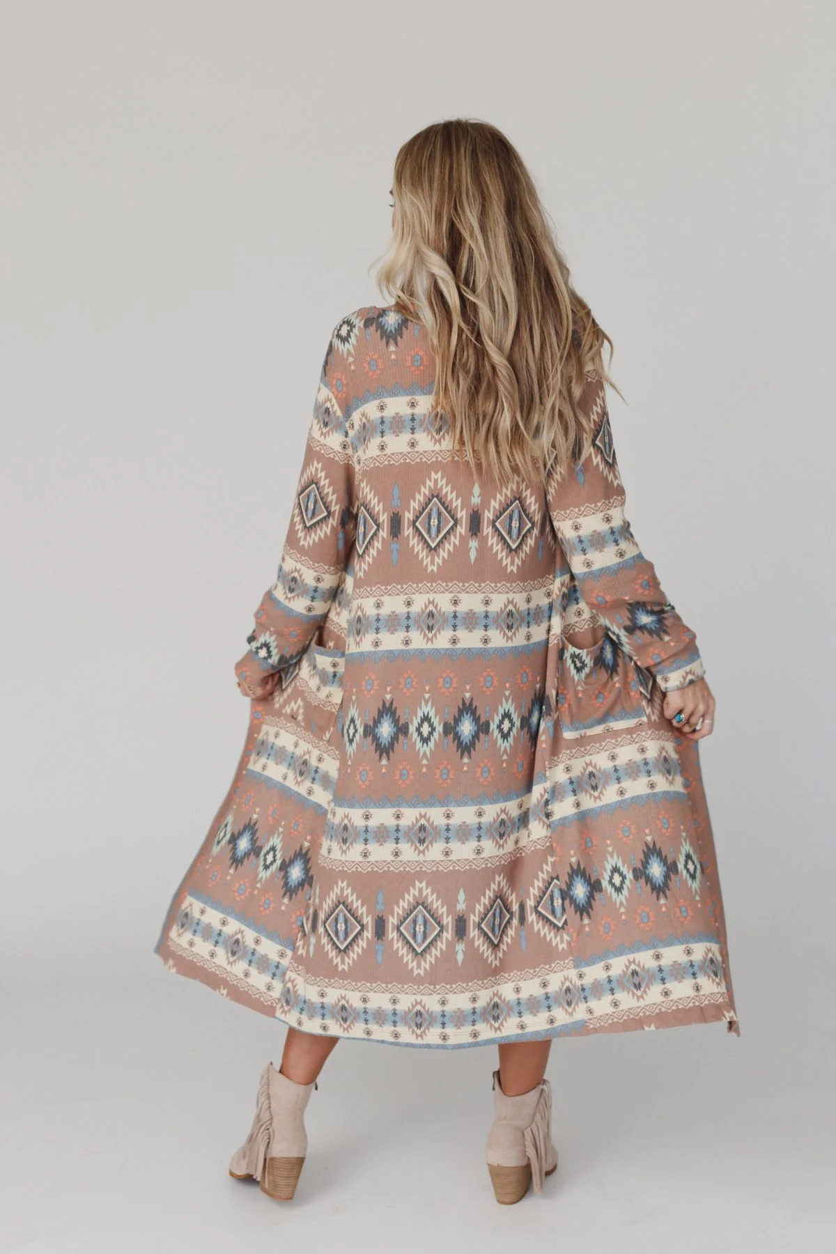 The Nest Santa Fe Rose Duster Cardigan - Multi - Image 7