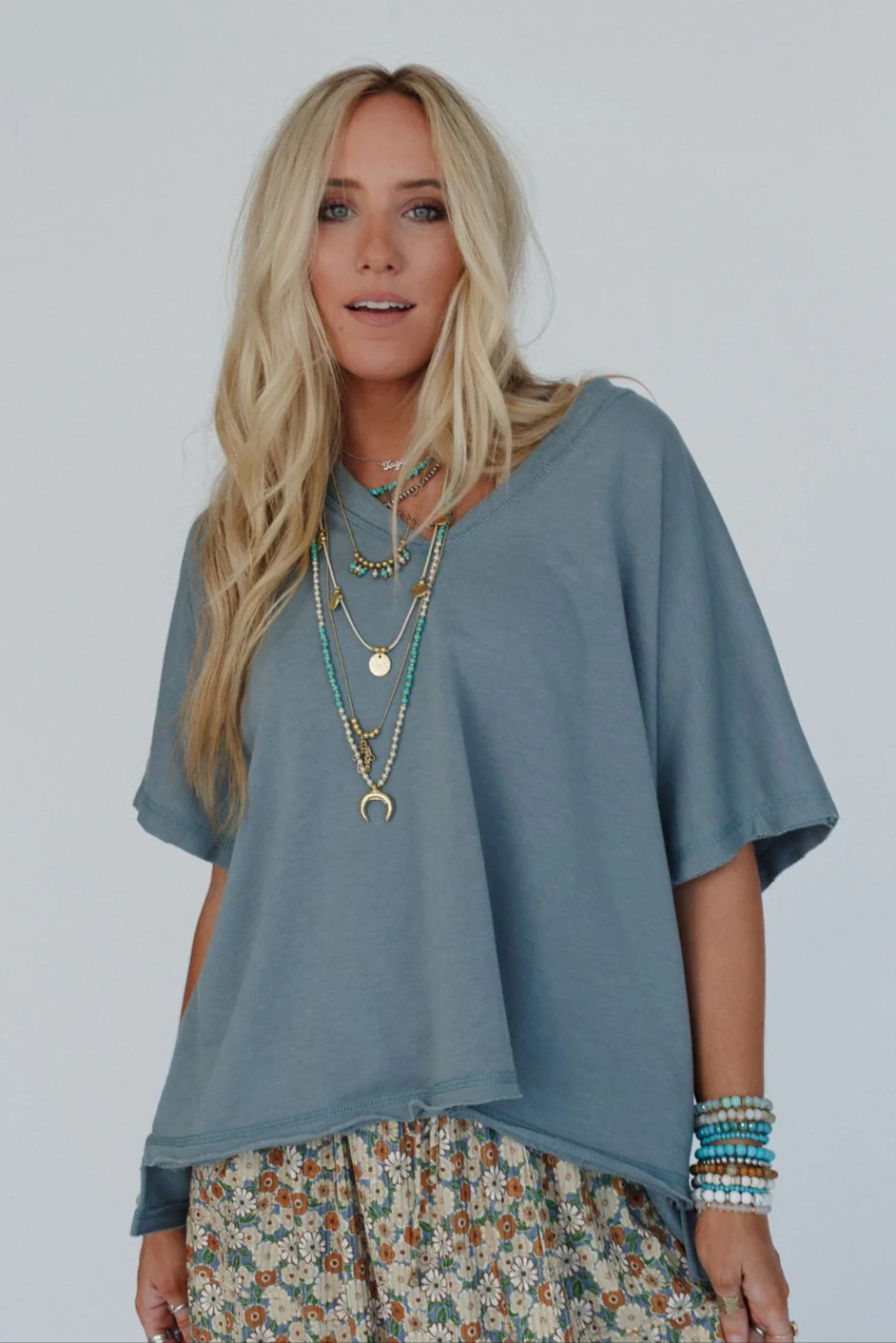 The Nest Payton Top - Blue - Image 2