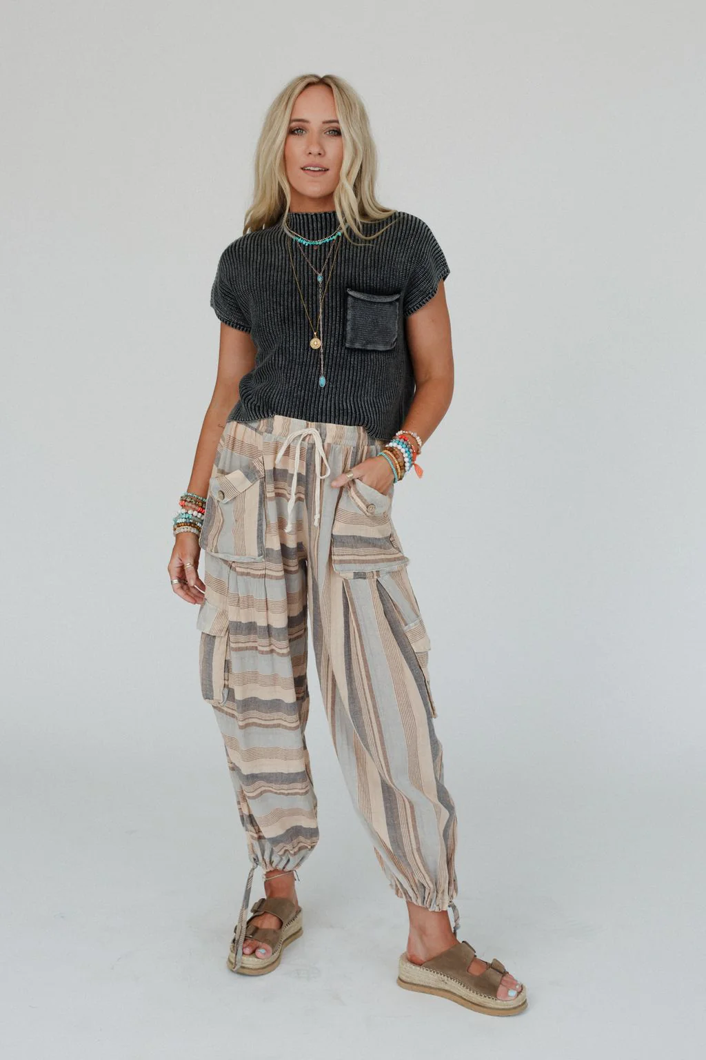 Perfect Journey Wide Leg Pants - Natural - Image 5