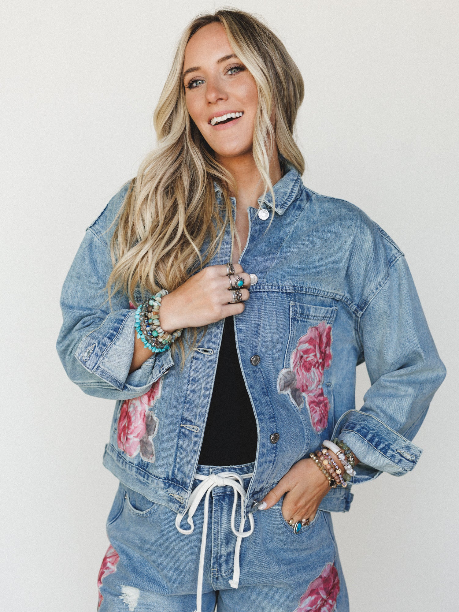 Petal Party Jacket - Denim - Image 3