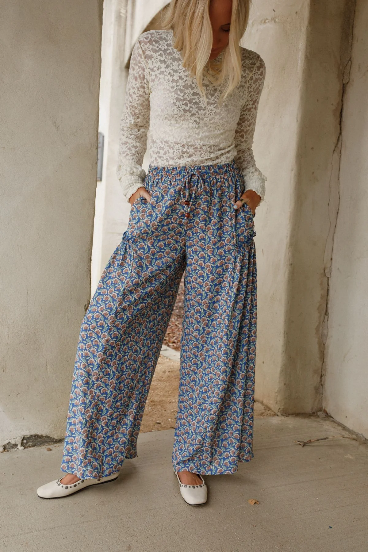 The Nest Petal Trails Wide Leg Pants - Denim - Image 5