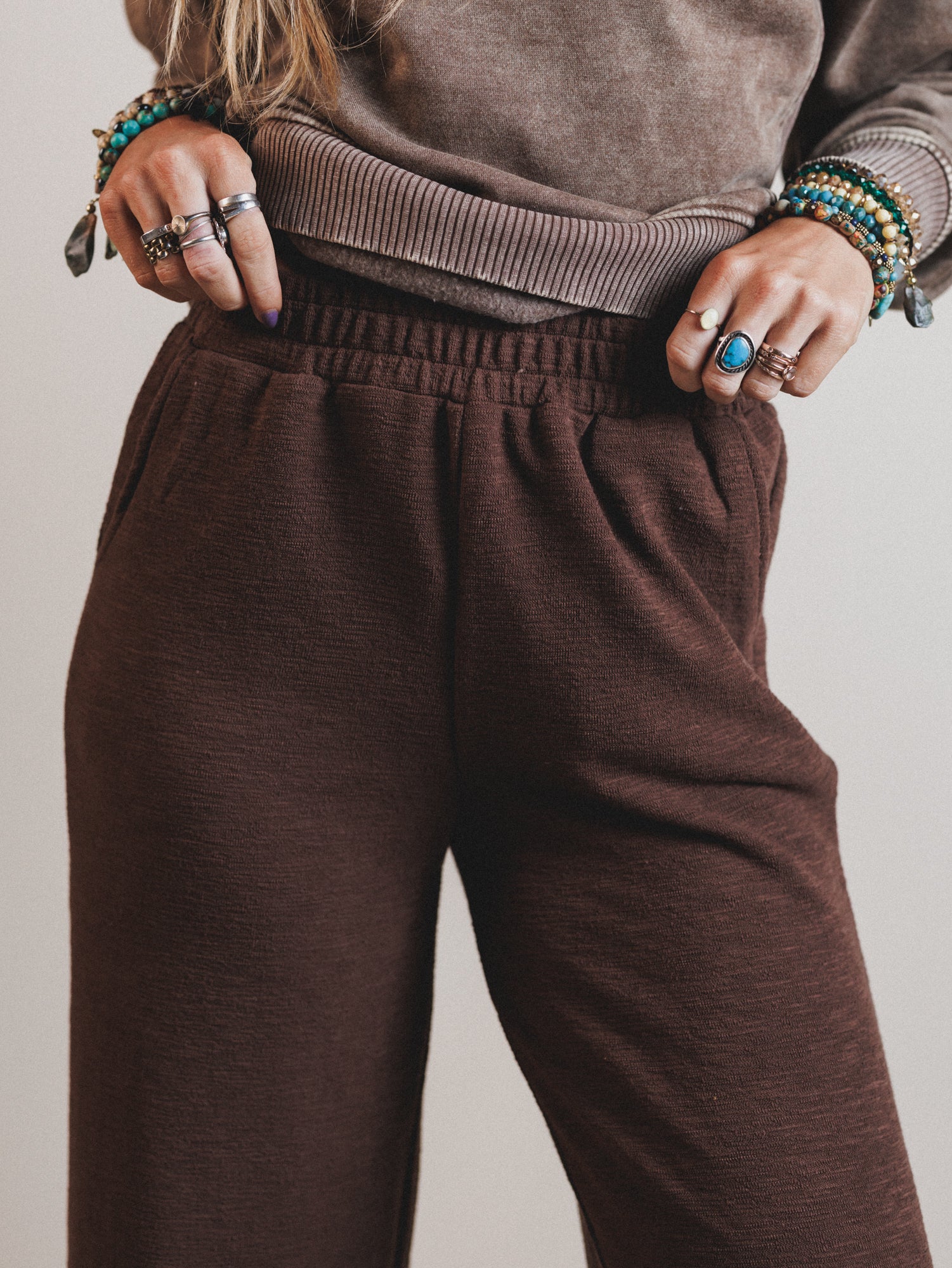 Sky Valley Lounge Pants - Brown - Image 2